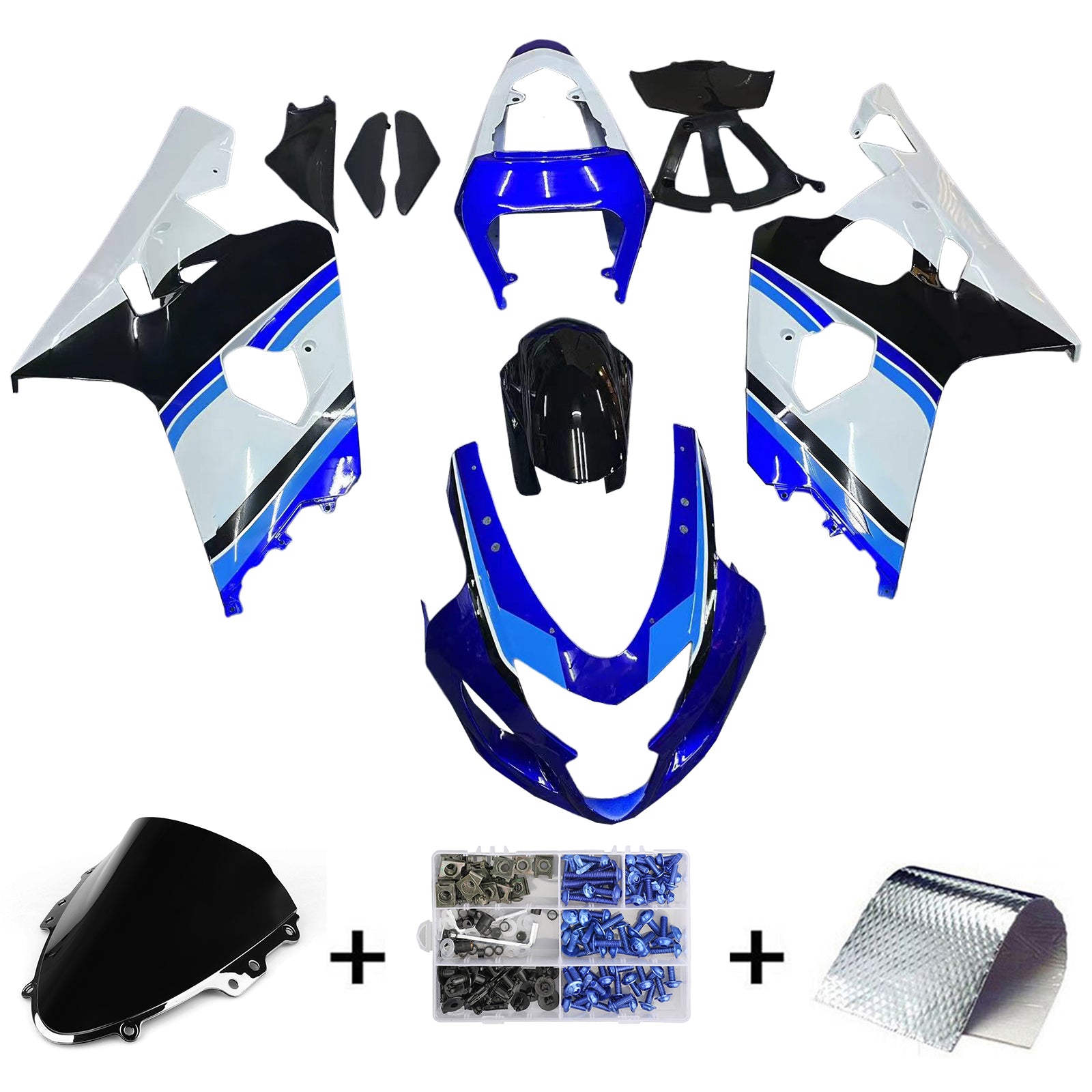 Injection Fairing Kit Bodywork Plastic ABS fit For Suzuki GSXR 600/750 2004-2005