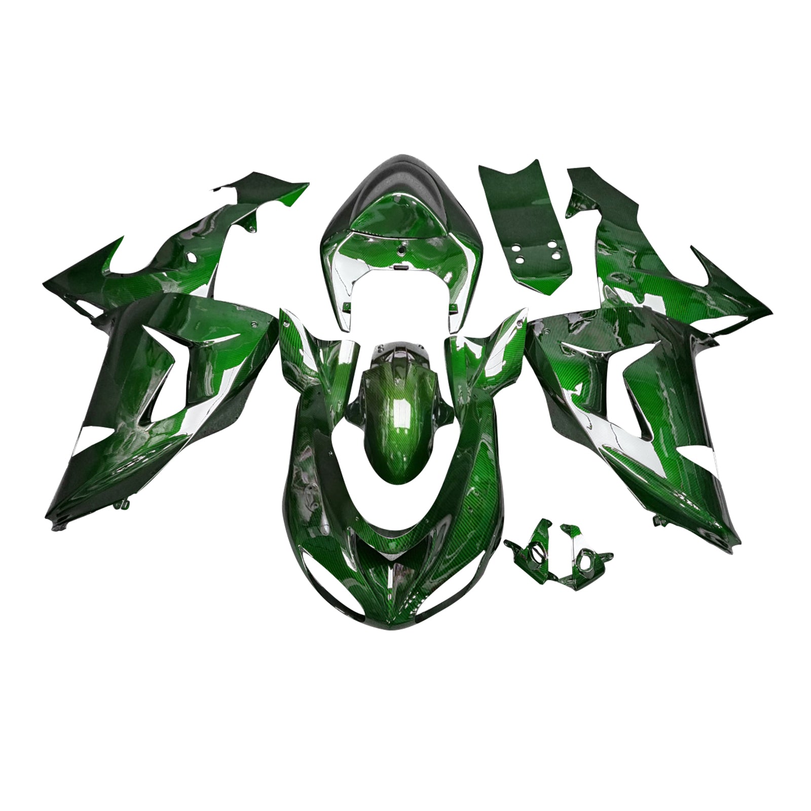 Injectiekuipset carrosserie kunststof ABS geschikt voor Kawasaki ZX10R 2006-2007