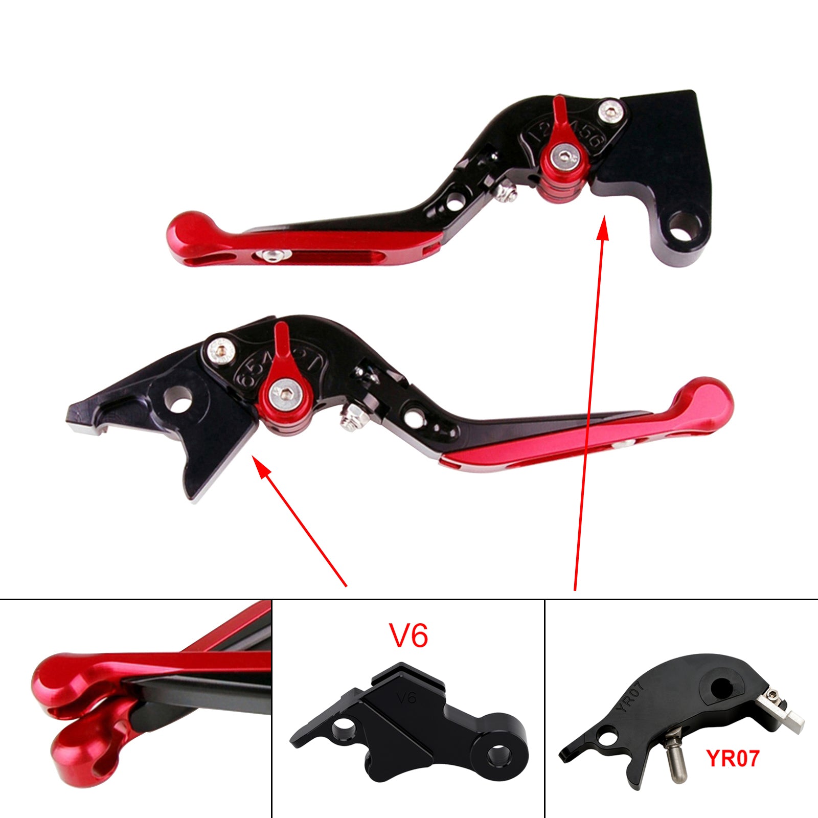 Adjustable Clutch Brake Lever fit for YAMAHA XSR900 XSR900GP MT-09 MT-09SP 24-25