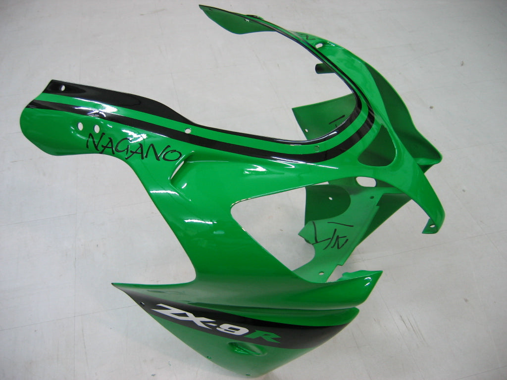 2000-2001 Kawasaki ZX 9R Carénages Vert Noir No.14 ZX9R Racing Générique
