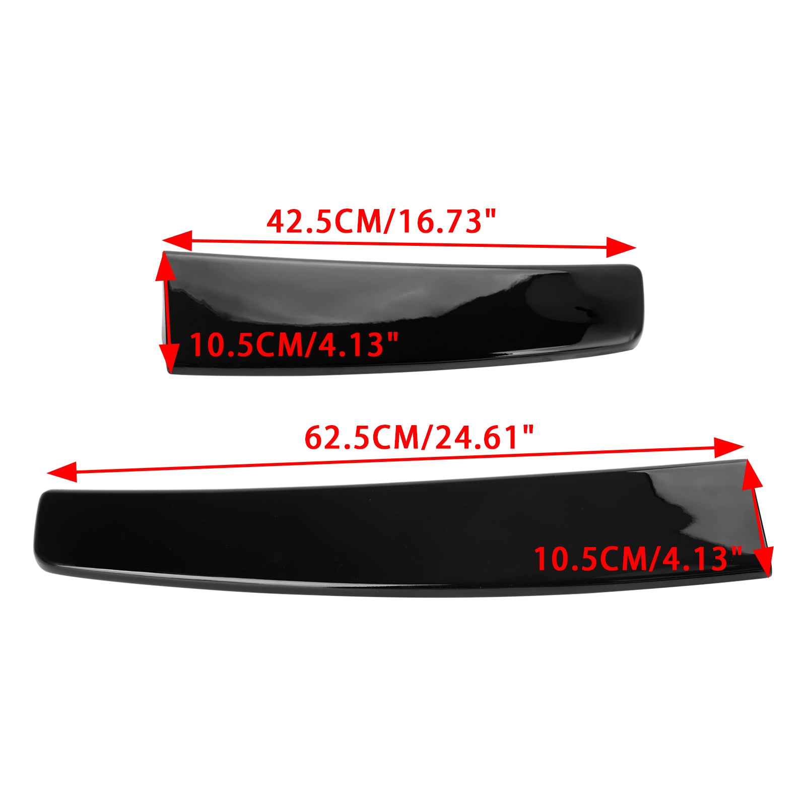 VW Caddy uit 2005-2018 & Caddy Maxi Gloss Black Rear Twin Barn Door Trunk Spoiler