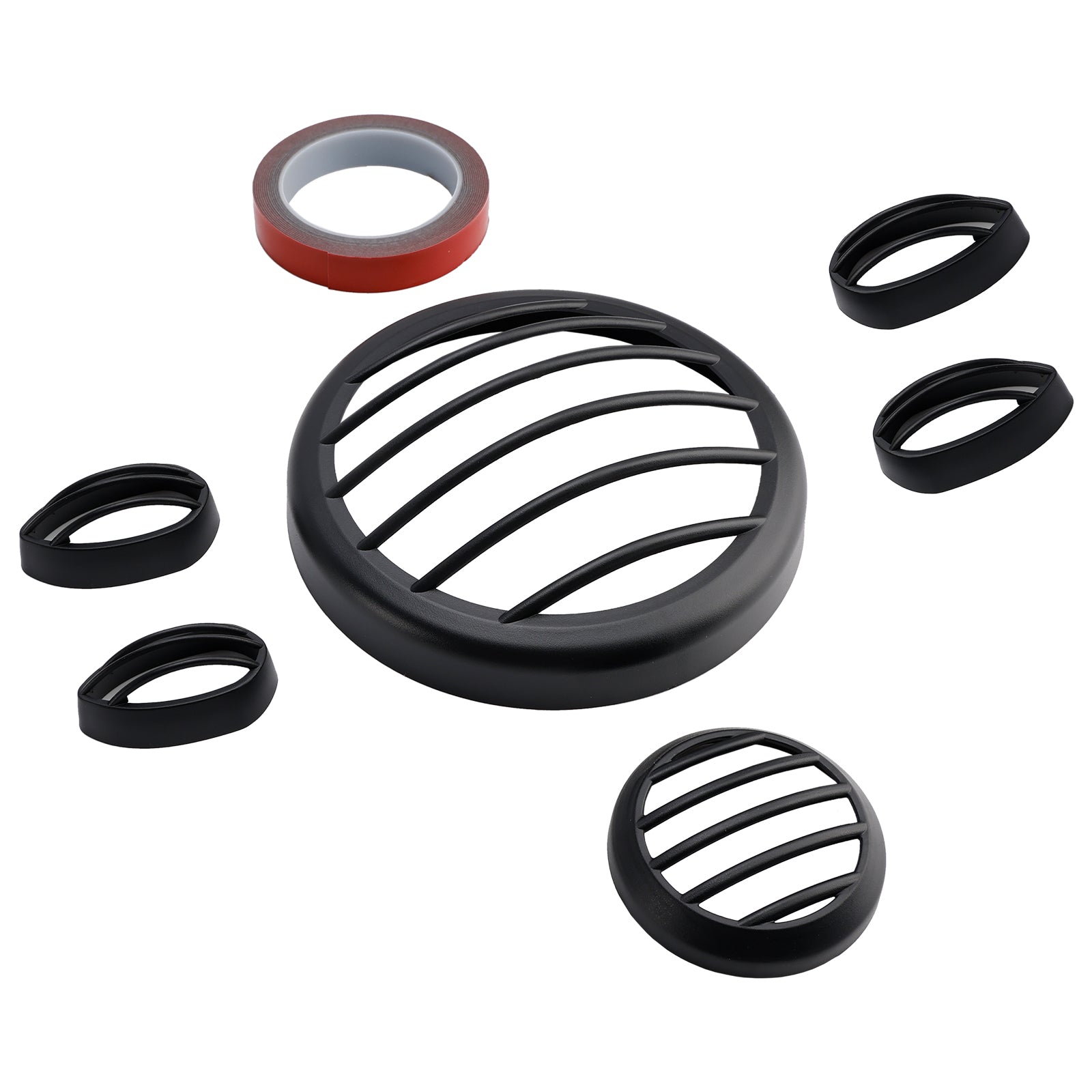 2023-2024 Yamaha Pg-1 Kit de rejilla protectora para faros delanteros, color negro