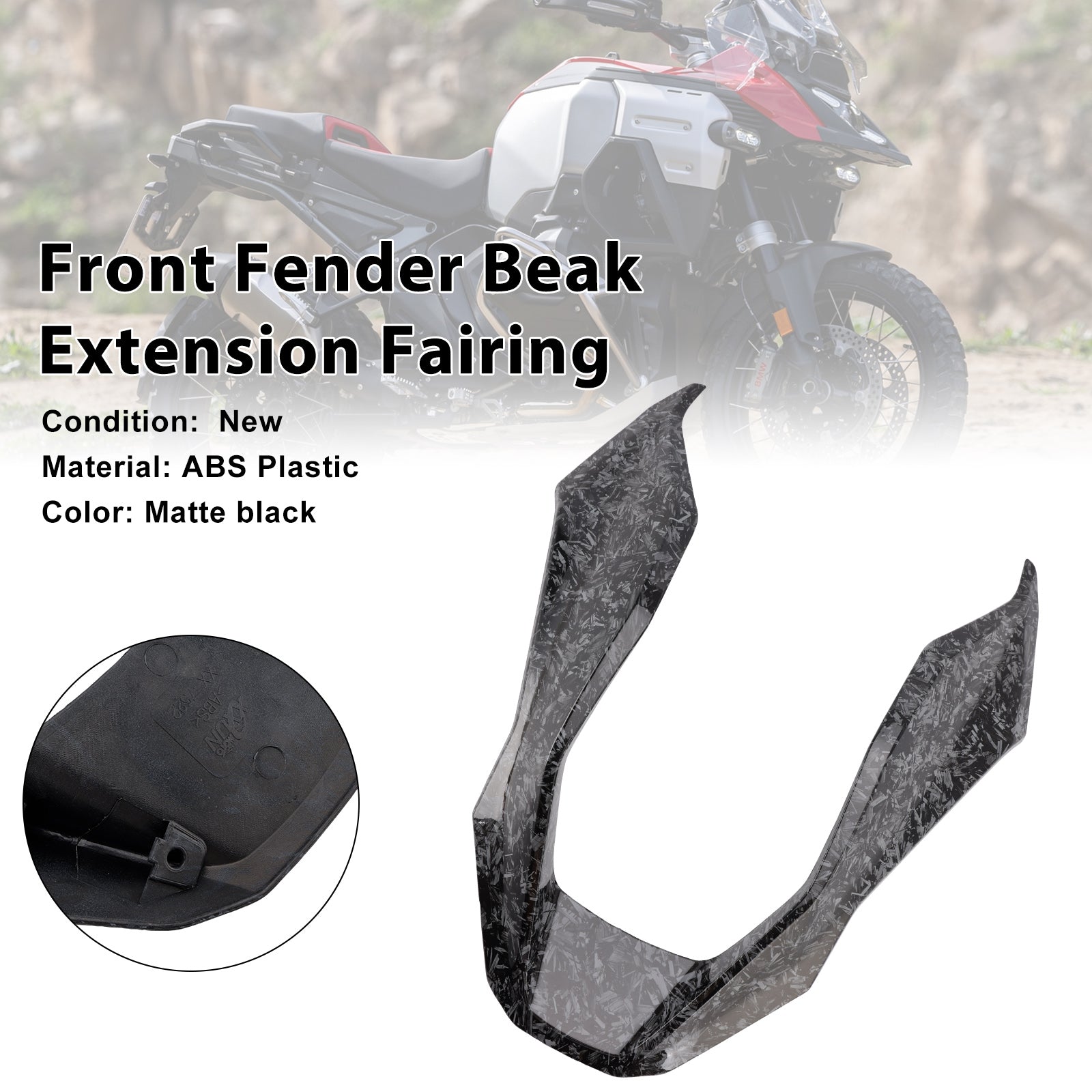 2024-2025 BMW R1300GS Carénage d'extension de bec de garde-boue avant