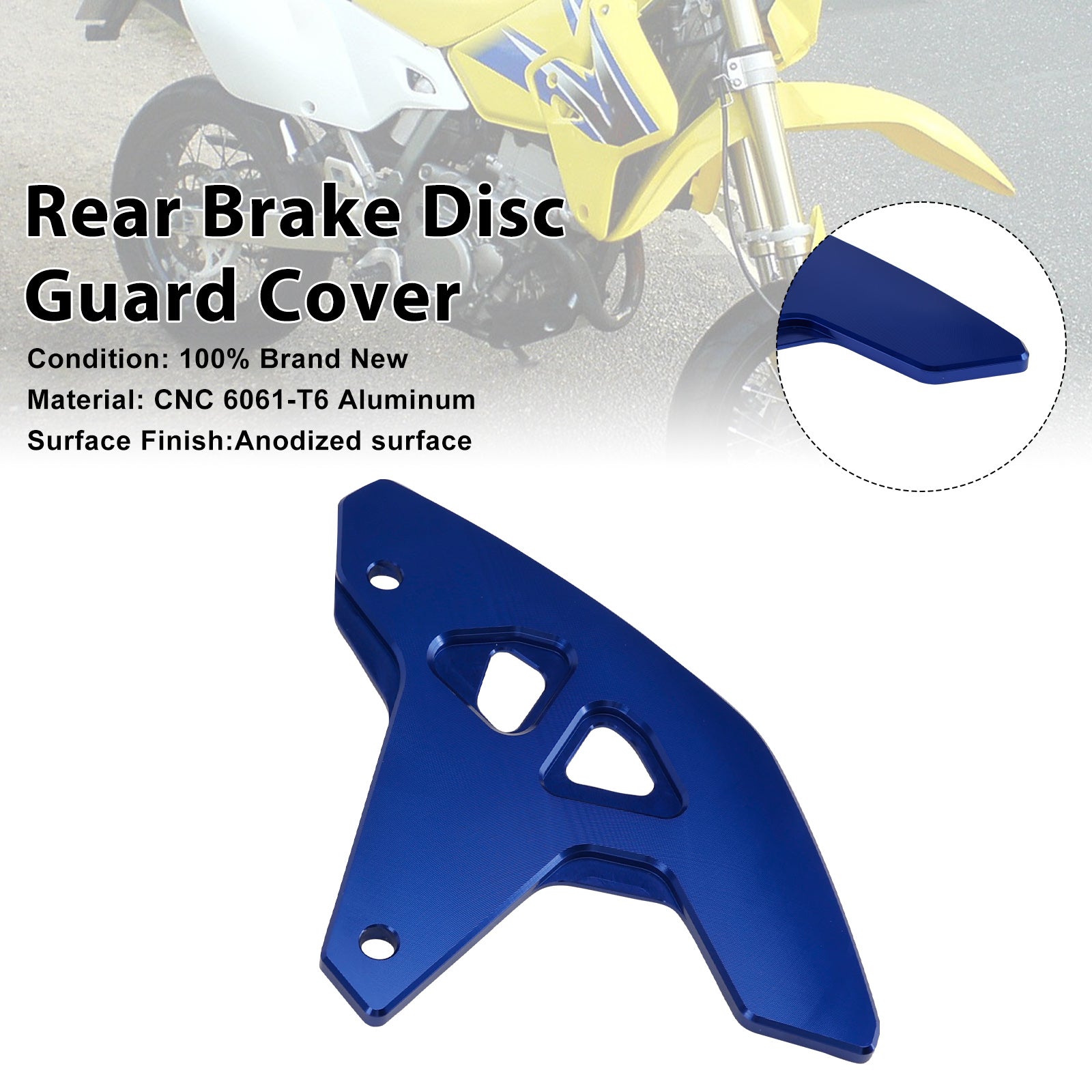 Achterremschijfbeschermer voor Suzuki DR-Z400SM 2000-2024 DRZ400/S/E