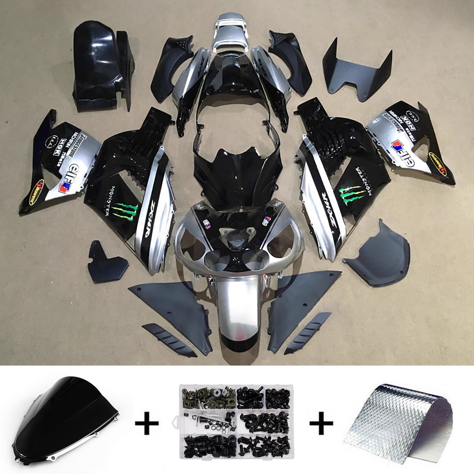 Injection Fairing Kit Bodywork fit For Kawasaki ZX14R ZZR1400 2012-2025