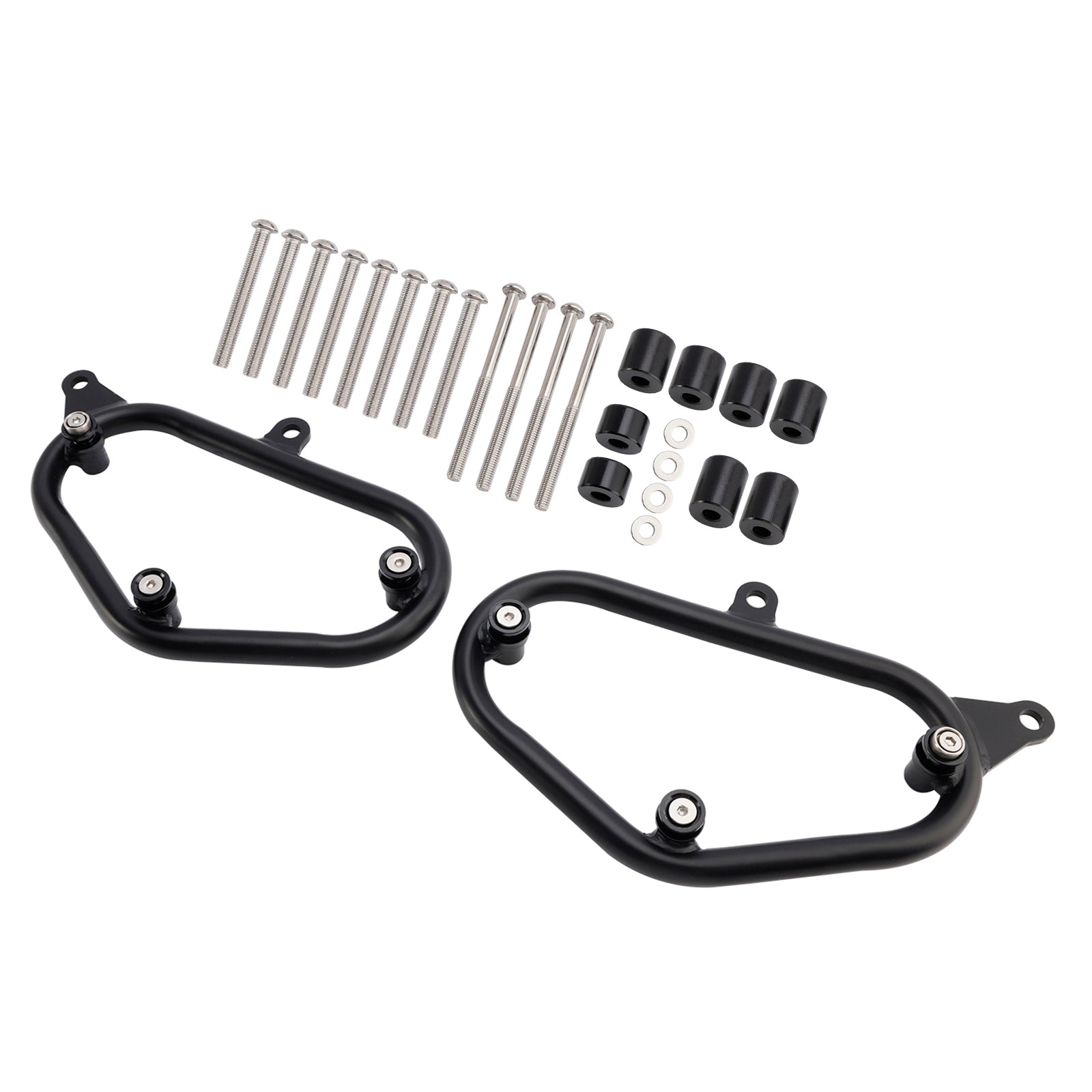 2024-2025 Kawasaki Eliminator 500 Soporte de montaje para bolsa de sillín lateral, negro