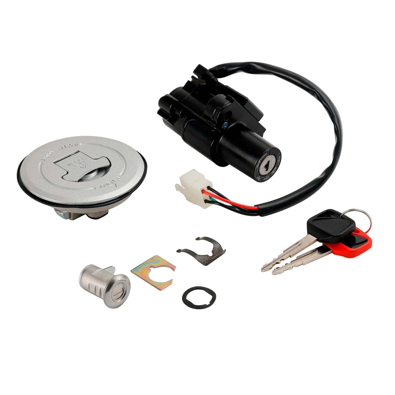 2000-2002 Honda moto Hornet S 600 CB600S ensemble de verrouillage de commutateur d'allumage 2 clés 35010-MBZ-D01