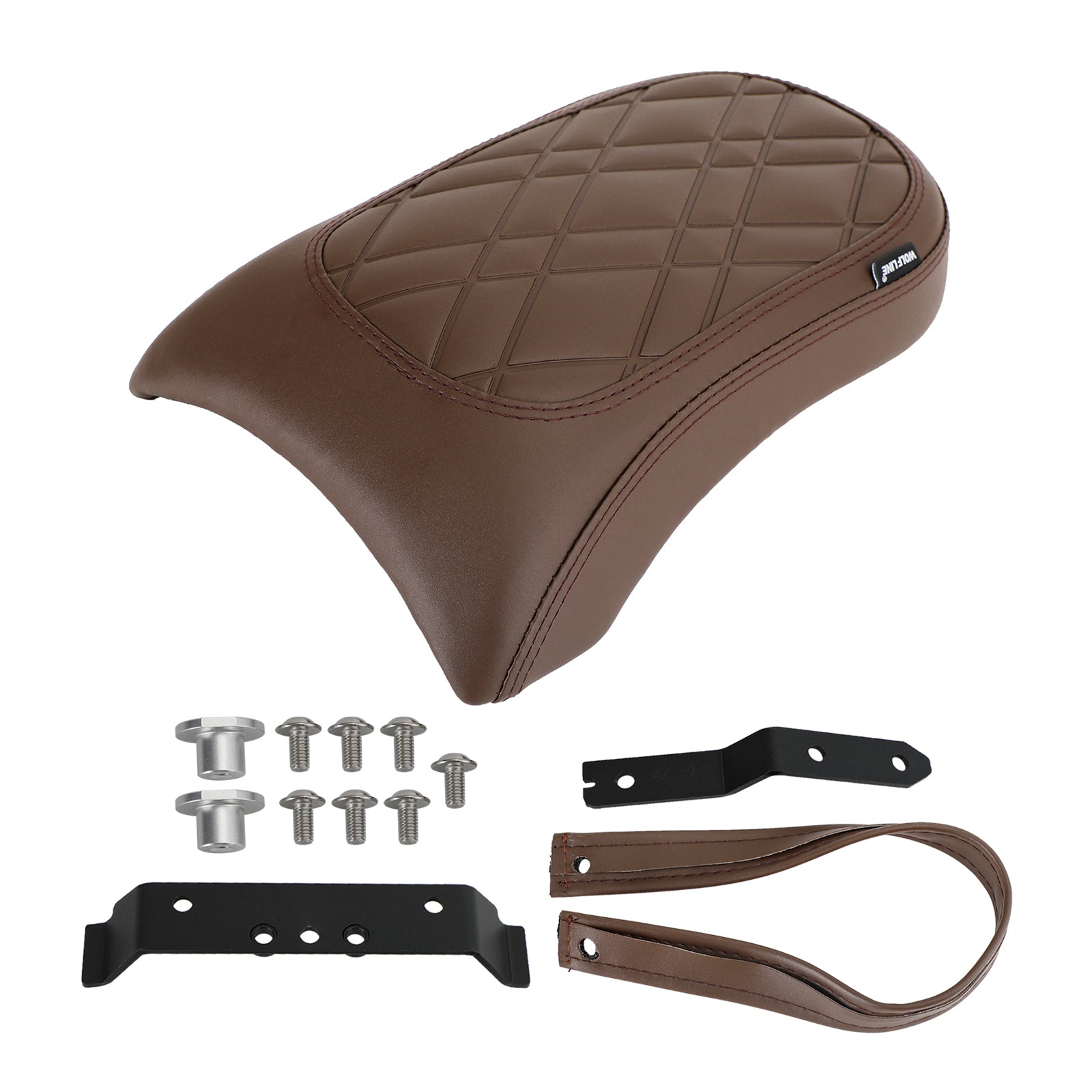 Coussin de siège passager arrière en Pu, marron plat, pour vélos Bmw R18 2020 – 2022