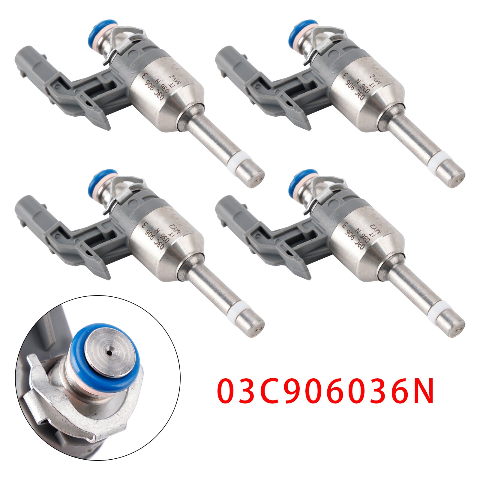4Pcs Fuel Injector For Audi Seat Skoda VW 1.4 TSI TFSI GTI RS 03C906036N