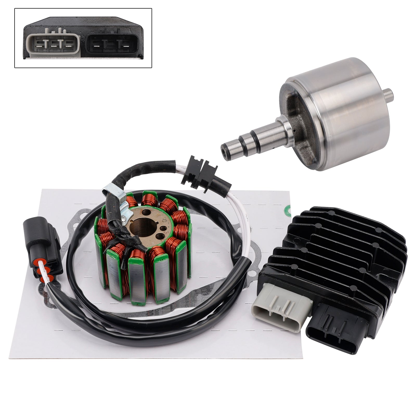 Magneto Stator Flywheel Rotor Regulator Gasket Kit for Yamaha FZ1 FZ8 YZF-R1 R1