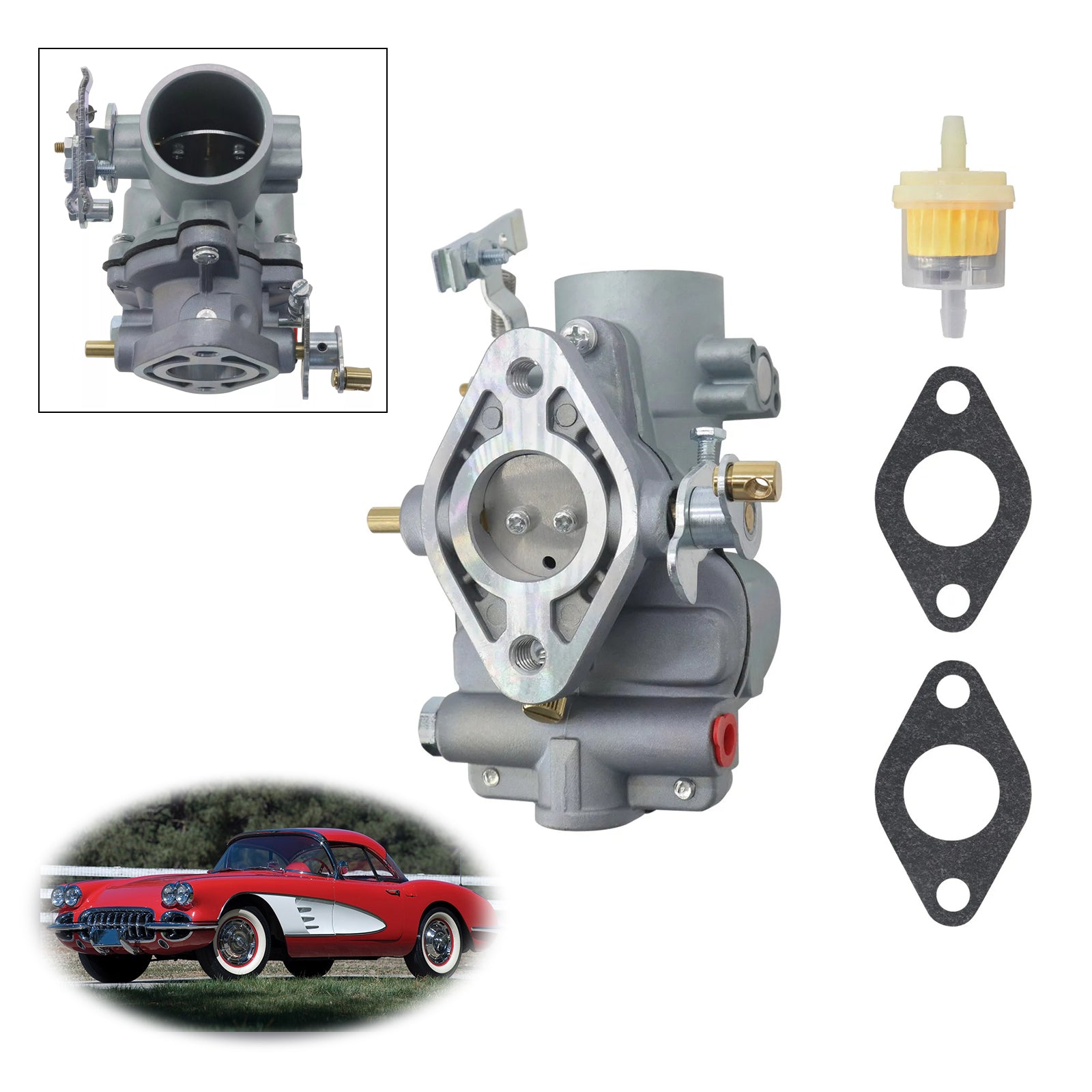 1957-1976 Wisconsin L63S1 (VH4D) 2-1/4" Montera förgasare 12098