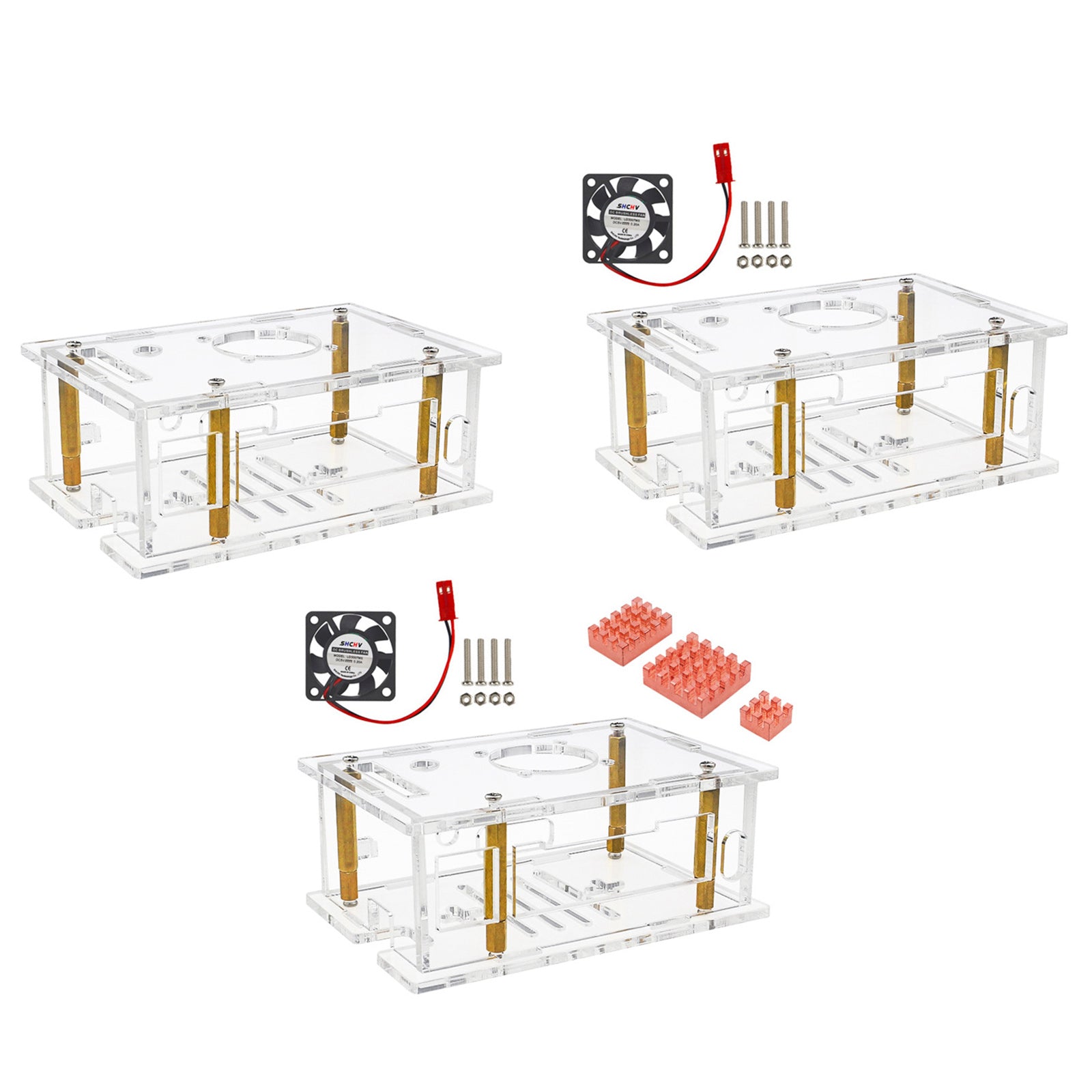 Oranje Pi RV2 speciaal shell-ontwikkelingsbord acryl shell transparante doos