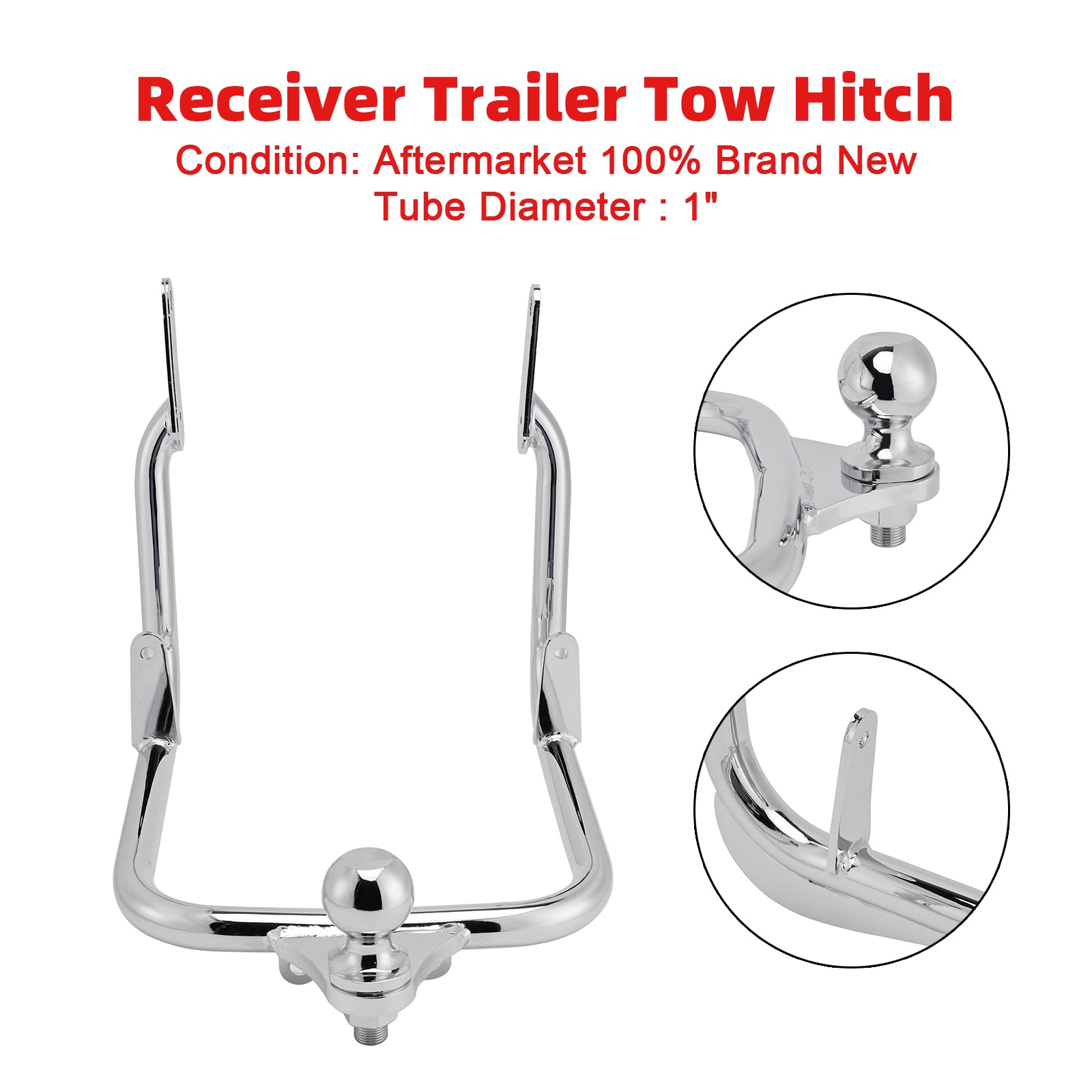 Receiver Trailer Tow Hitch Fit For Touring Electra Street Glide FLHX 2009-2023