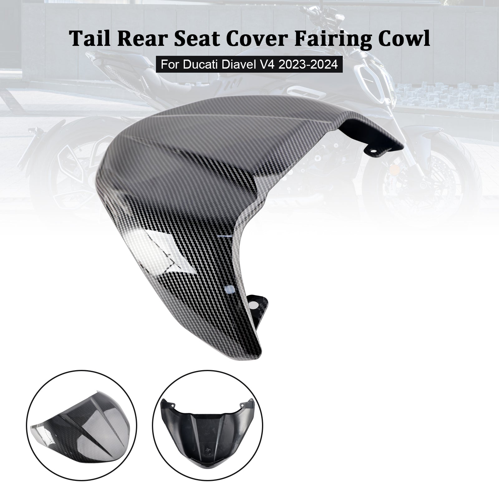 Capot de carénage de couverture de siège arrière Ducati Diavel V4 2023-2024