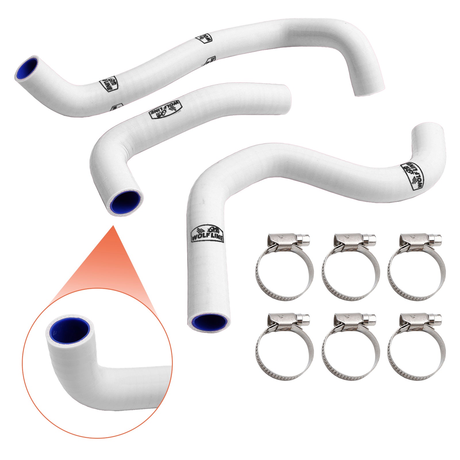 2020-2022 Street Triple 765 R RS Silikon Radiatorkylvätsket Slange Kit