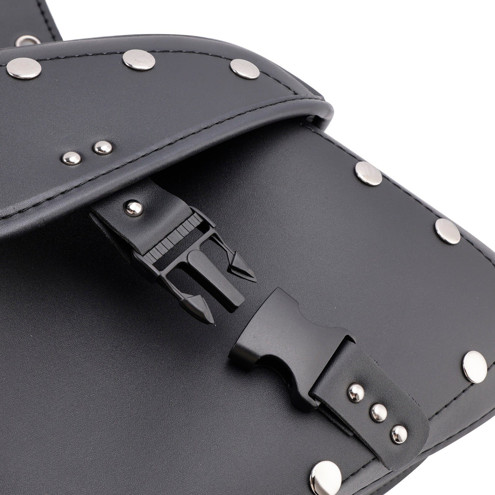 Universal Saddlebag Slagera Storage Tail Bagage PU Bagage Black 22L para motocicleta