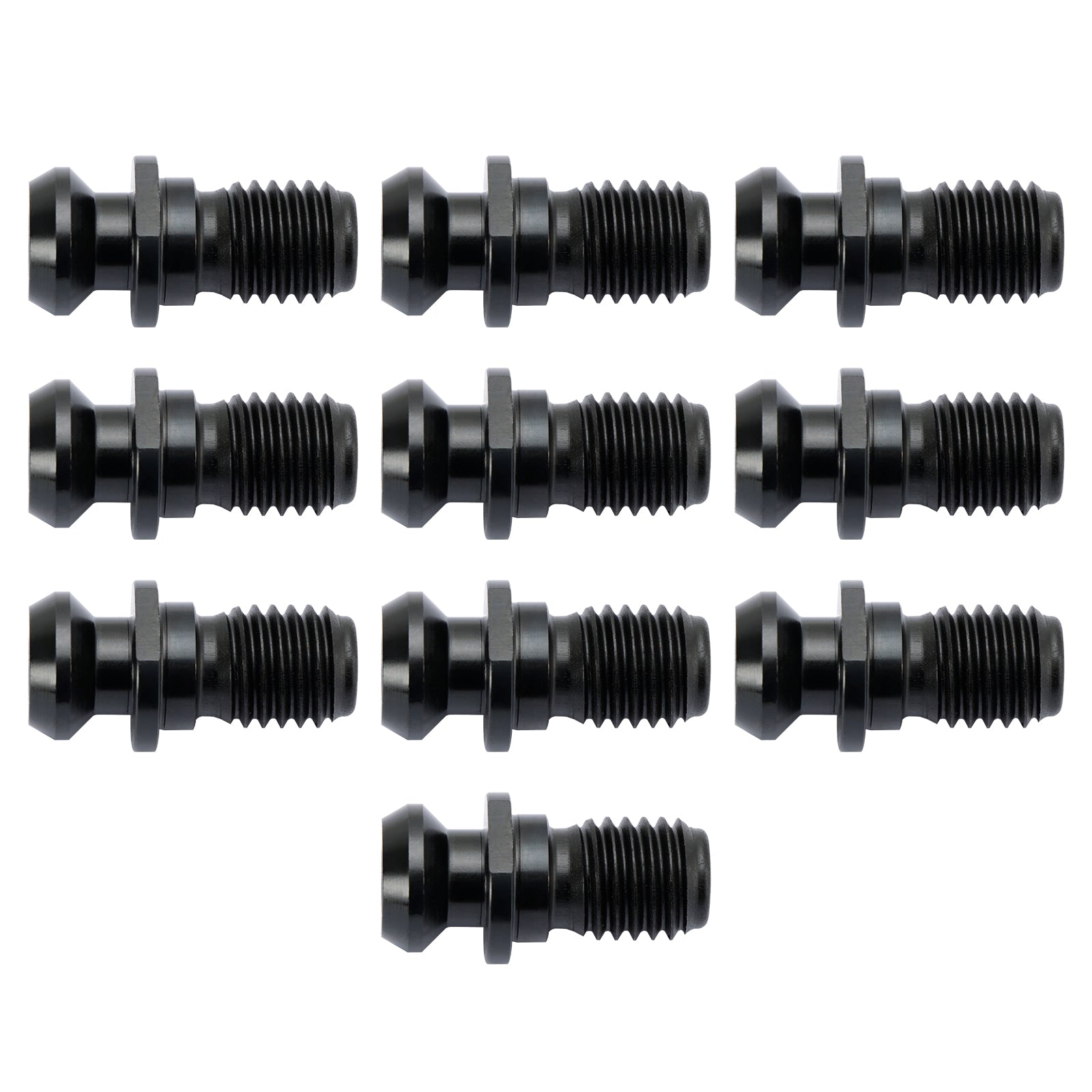 10 st CAT40 45 掳 0.740" Kylvätskelåsningsskruv för Mazak Fadal, svart