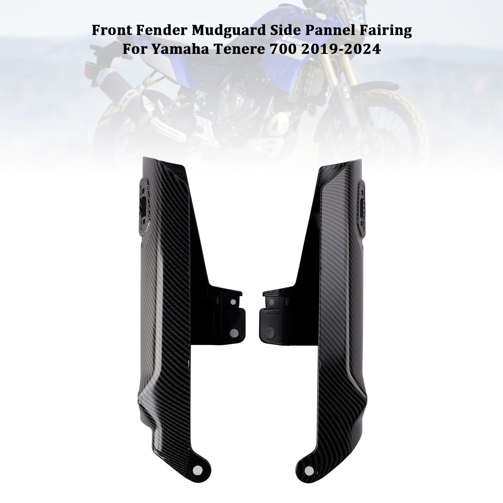 2019-2024 Yamaha Tenere 700 Frente Fender Painel Lateral Protetor de Protetor