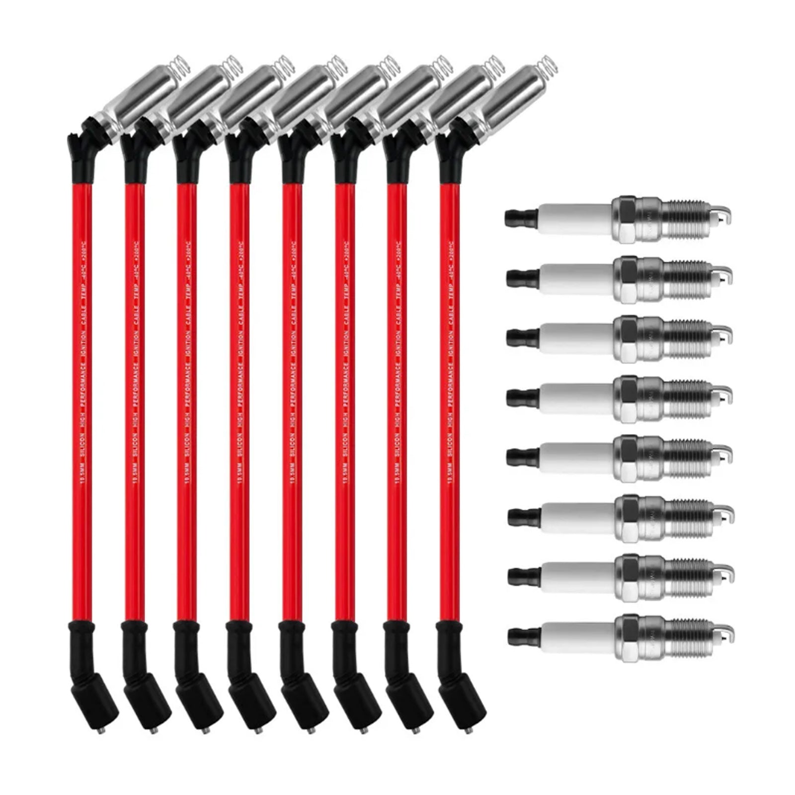 2006-2007 Chevrolet Monte Carlo 5.3L V8 Spark Plugs +Wires 10.5mm Set 19299585 8Pcs