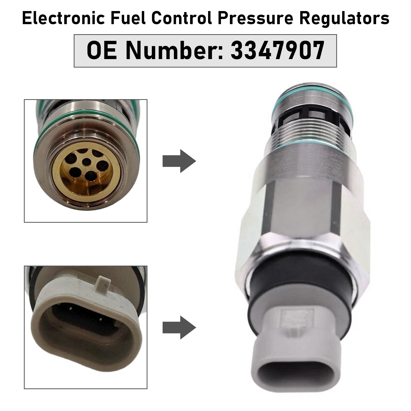 Cummins QSK95 QSK23 Caterpillar Komatsu Hilite elektronisk drivstoffkontroll Trykkregulatorer 3347907