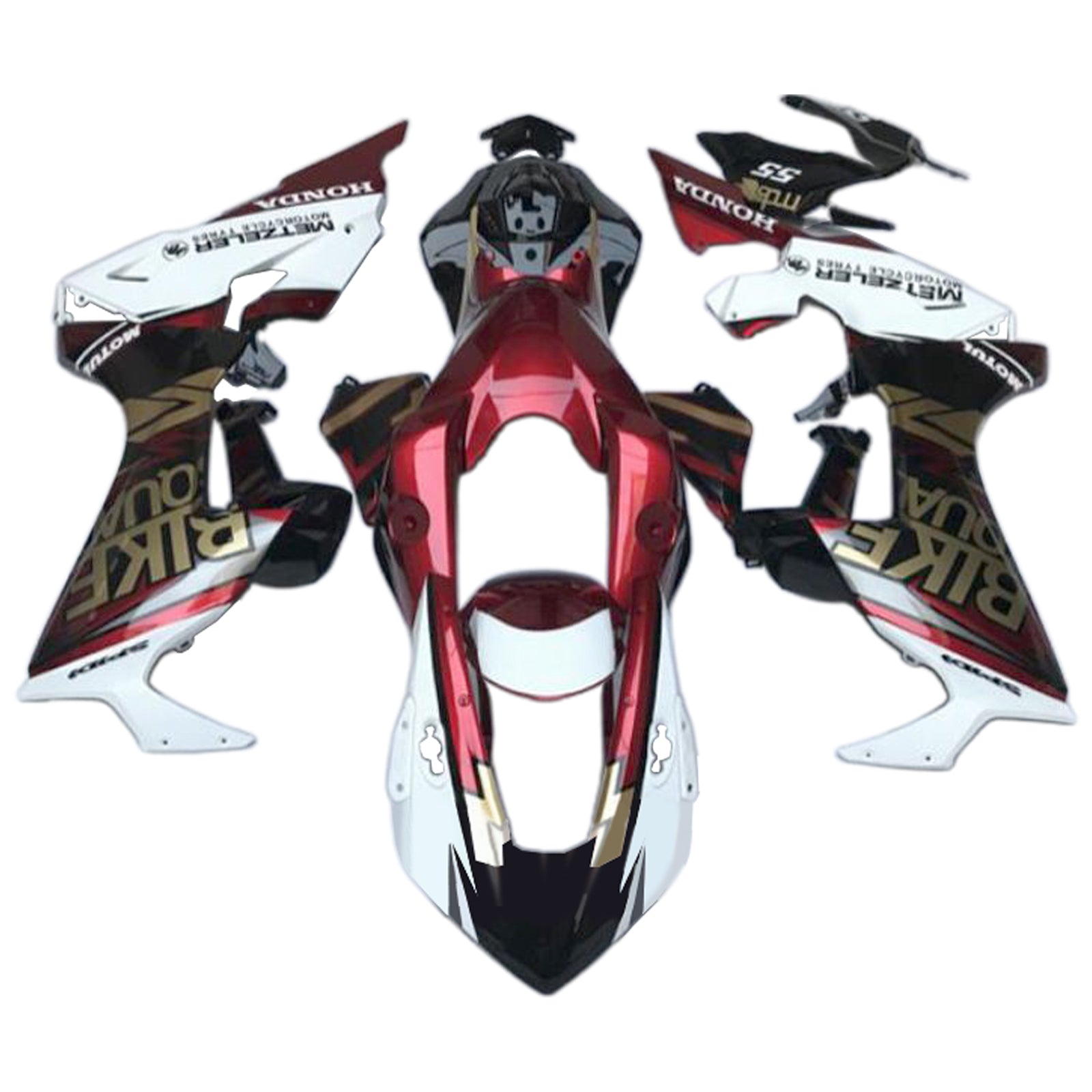 2017-2023 Honda CBR1000RR-injektionsmässa kit Bodywork Plastic ABS
