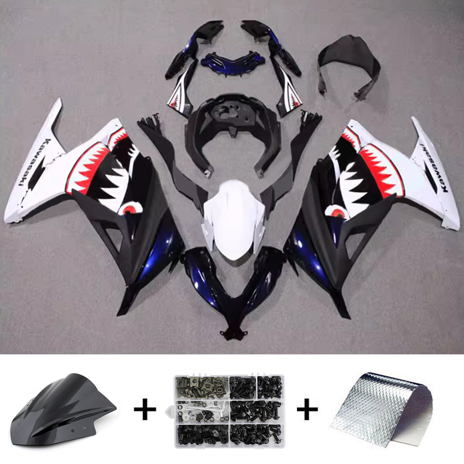 Kit carena iniezione carrozzeria in plastica ABS adatta per Kawasaki EX300 Ninja 300 2013-2024