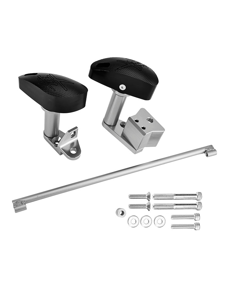 Statormotorreglage CNC Protector Pad Silver för Suzuki GSXR1300 Hayabusa 08-20