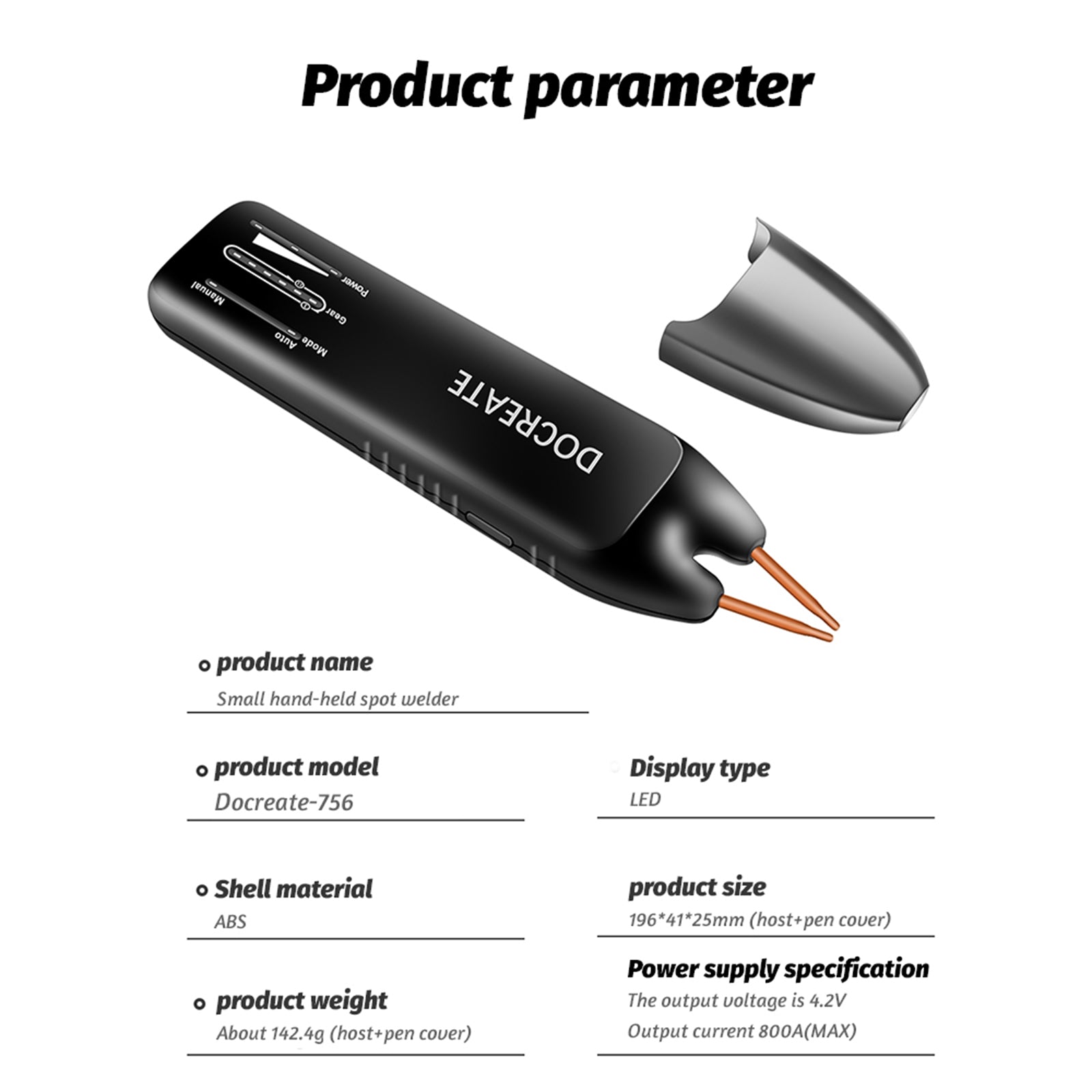 Mini soldador portátil por puntos, herramienta DIY, máquina de soldadura con batería, 11 engranajes ajustables