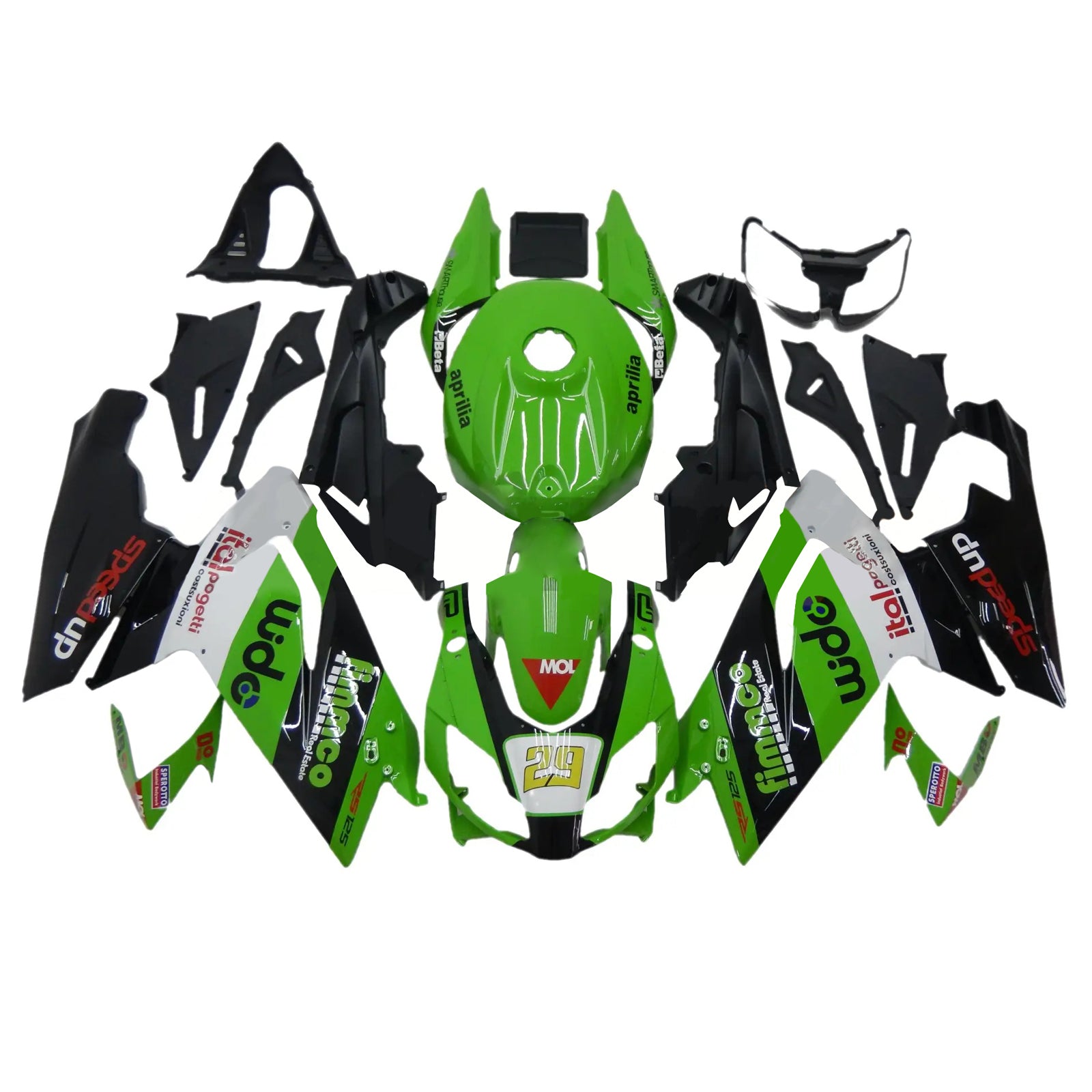 2006-2011 Aprilia Rs125 Fairing Kit Bodywork Plastic ABS