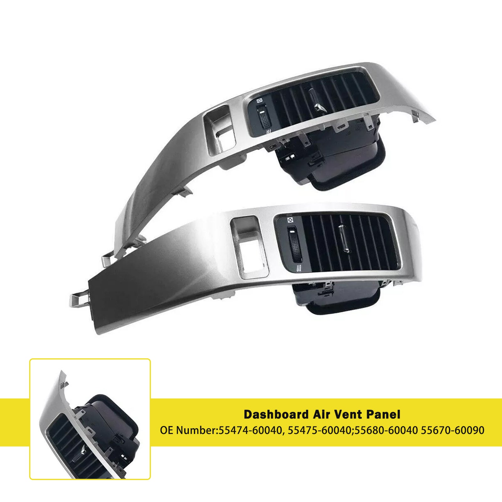 Panneau d'aération du tableau de bord Toyota Land Cruiser Prado Lexus GX470 2003-2009