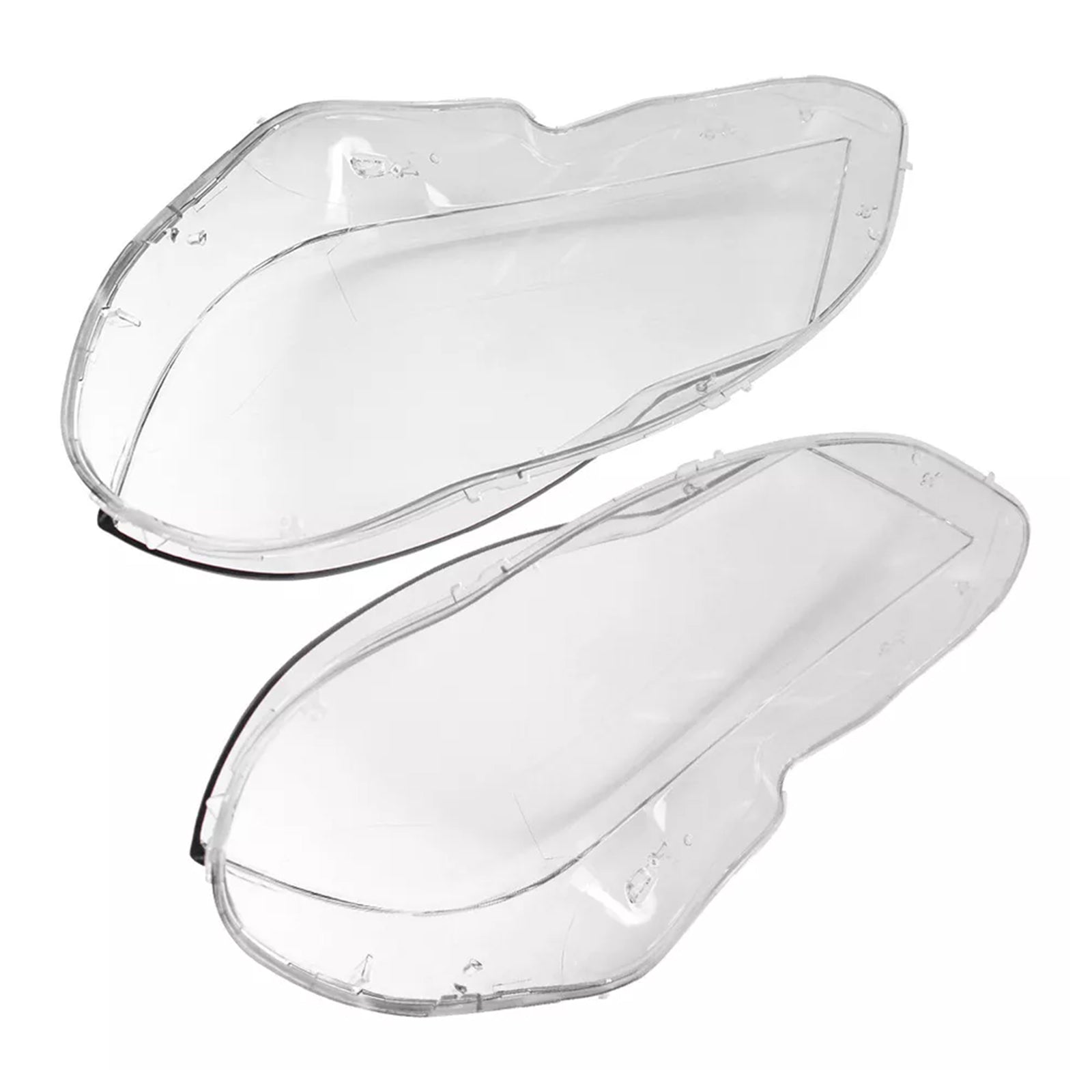 Mercedes Benz C 2011-2015 W204 2 peças de capa para lente de farol dianteiro abajur