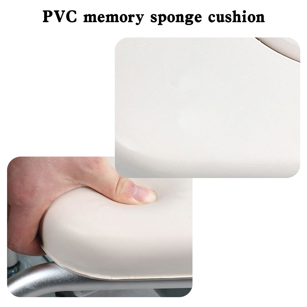 Multifunksjonshjulet toalettmobilitet hjelper commode dusjstol rullestol for eldre