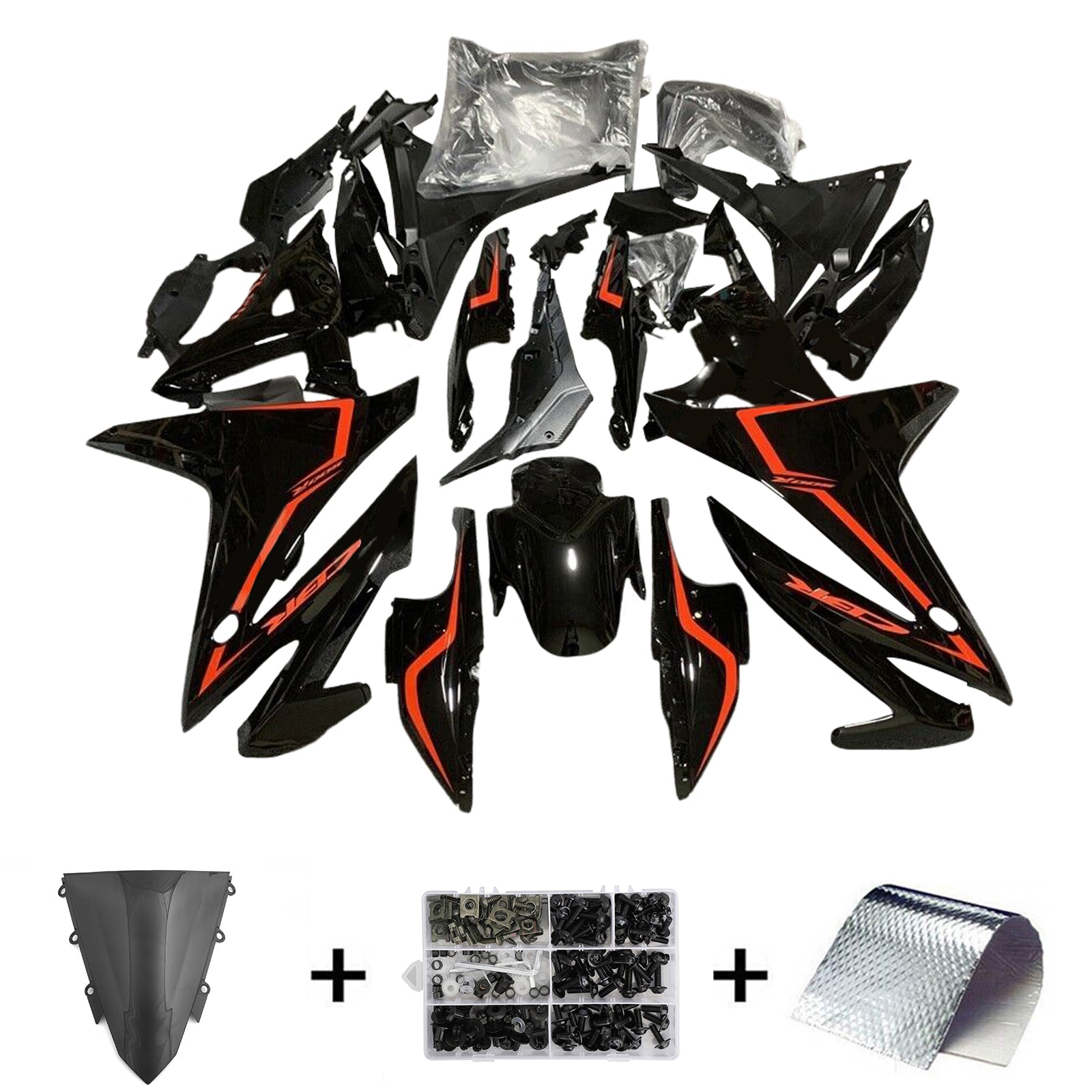 2016-2018 Honda CBR500R Injeksjon Fairing Kit Bodywork Plastic ABS