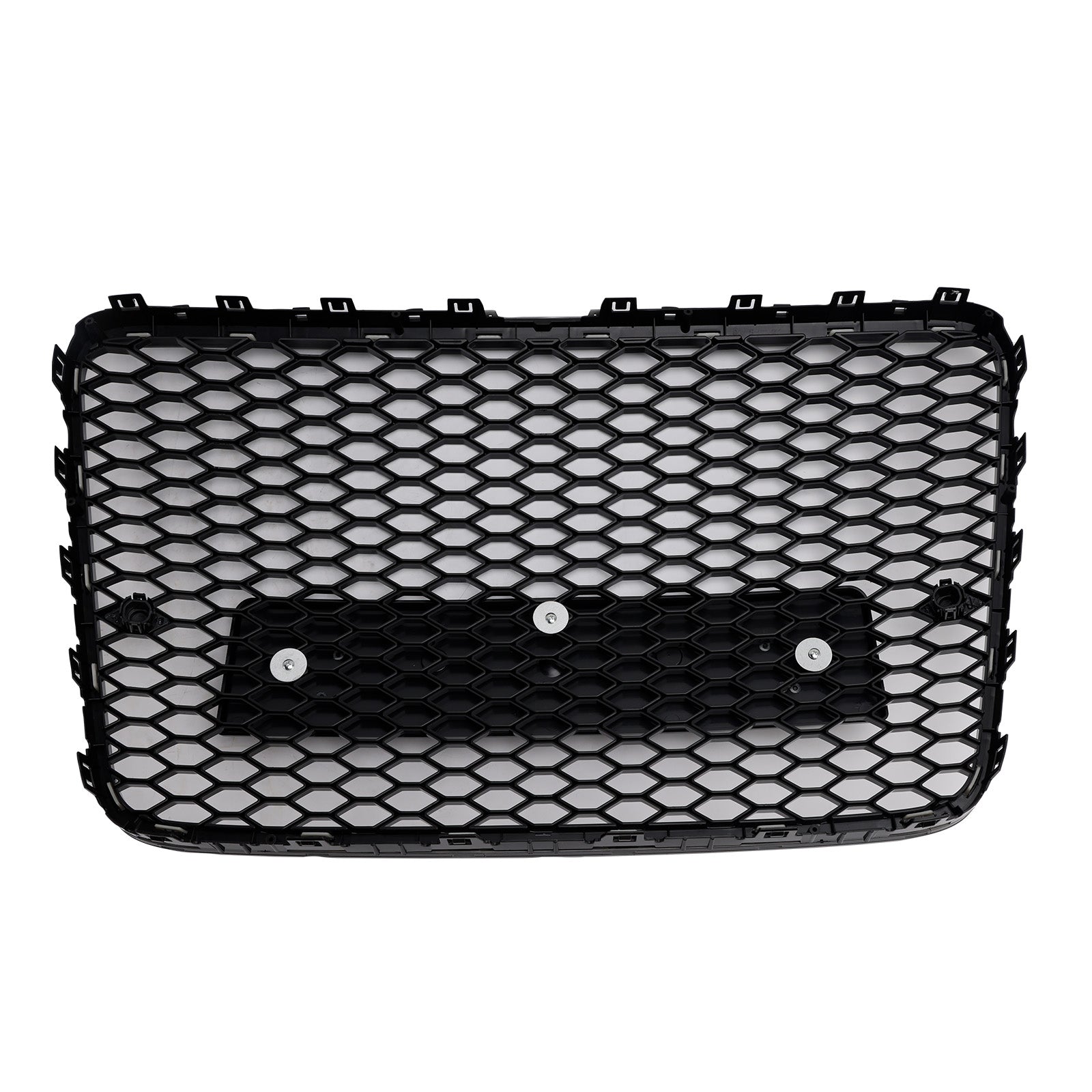 Front Bumper Radiator Vent Mesh Grille Grill For 2005-2015 Audi Q7 SQ7 Gloss Black