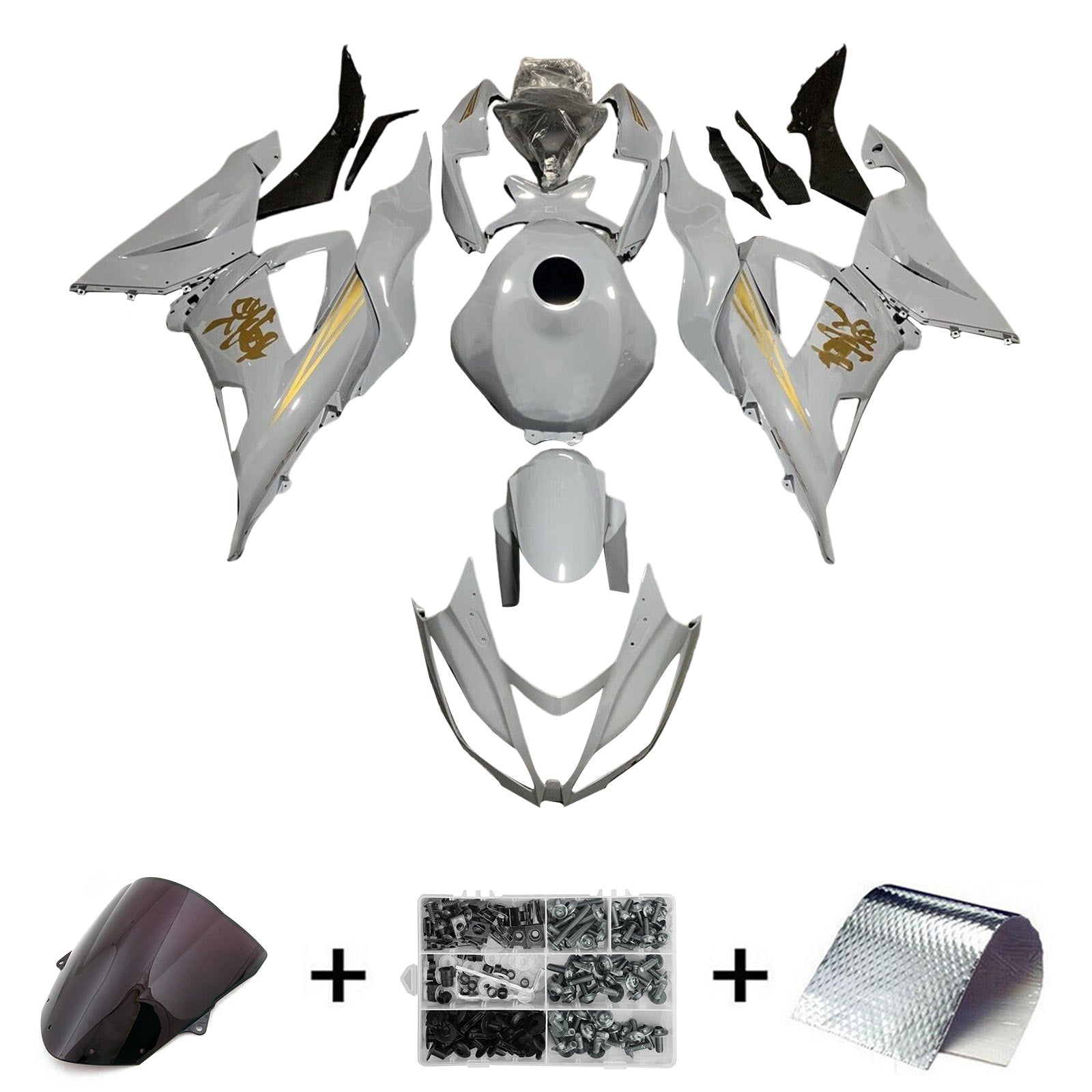 2013-2018 Kawasaki ZX6R 636 injectiekuipset carrosserie kunststof ABS