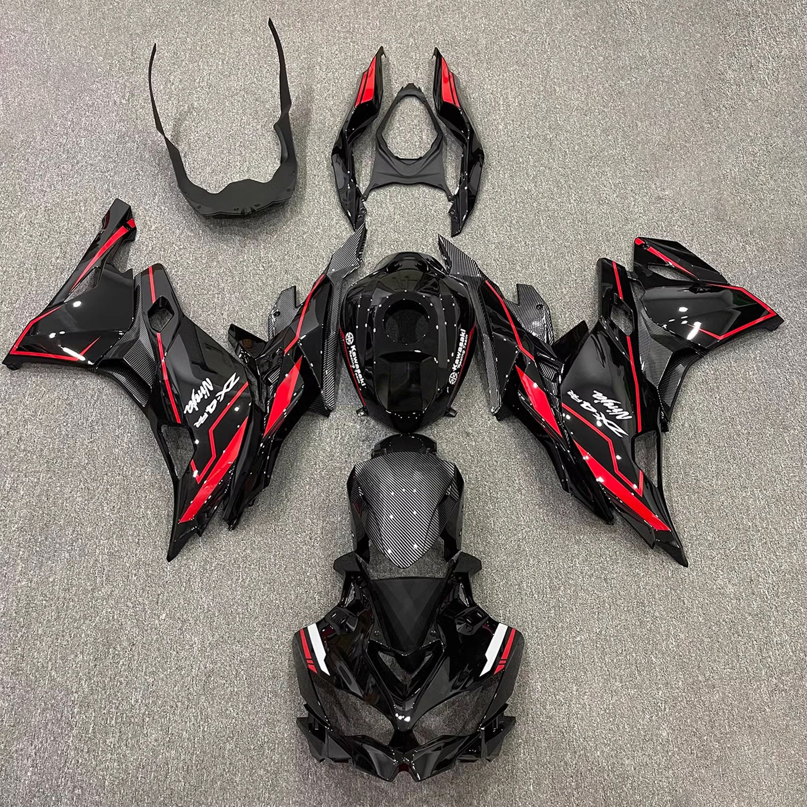 2019-2025 Kawasaki Ninja ZX-25R Amotopart Injection Fairing Kit Bodywork ABS #104