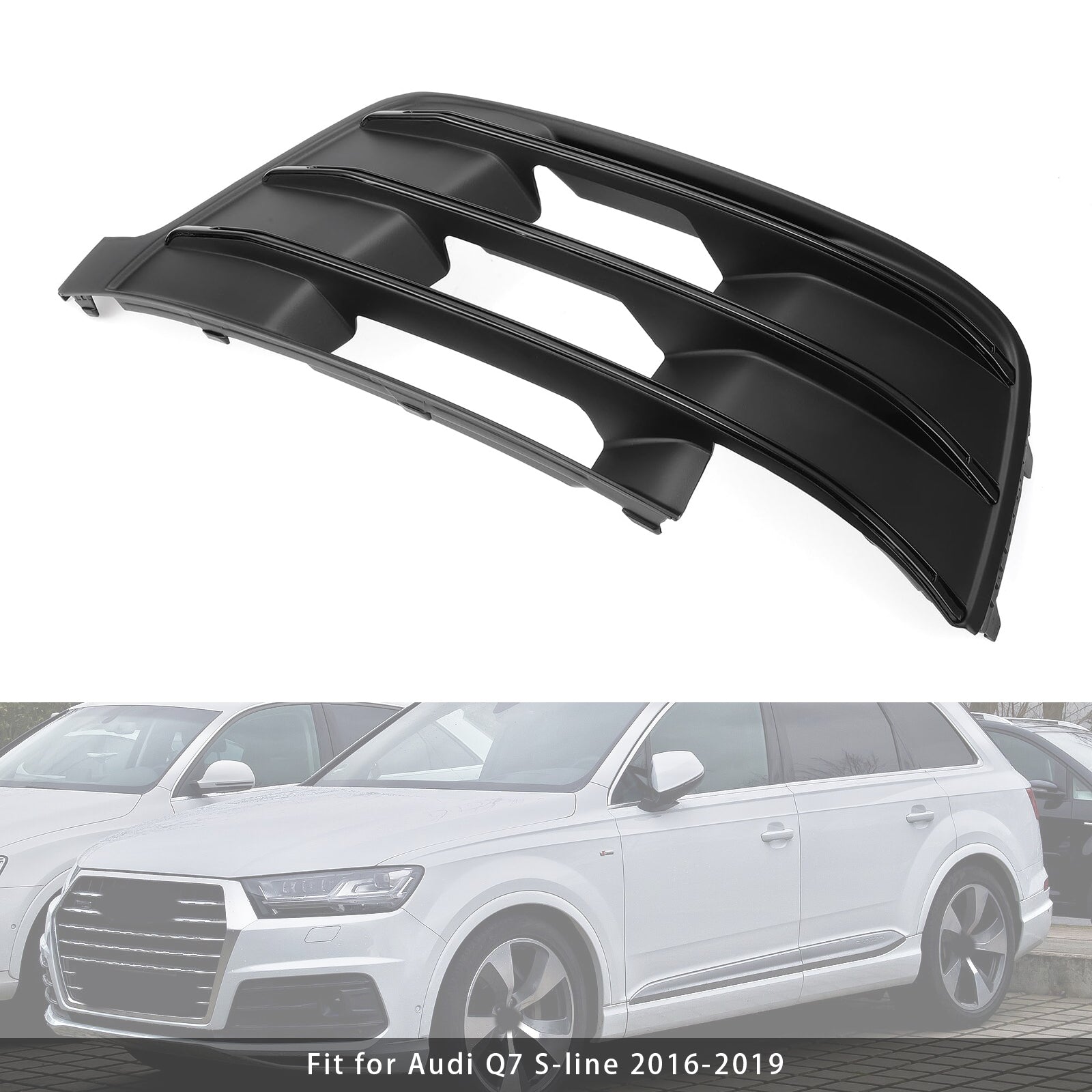 2016-2019 Audi Q7 S-Line Original Fog Light Grille na ľavej strane 4M0807681d