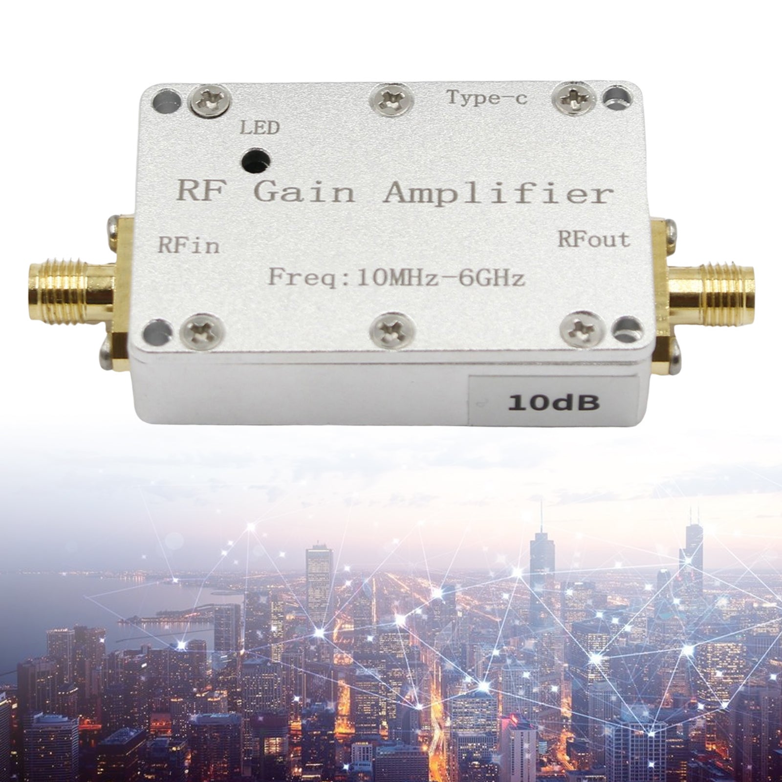 Amplificateur RF 10m-6GHz 10 dB 20db 30 dB 40 dB High gain Driver Receiving Amplificateur