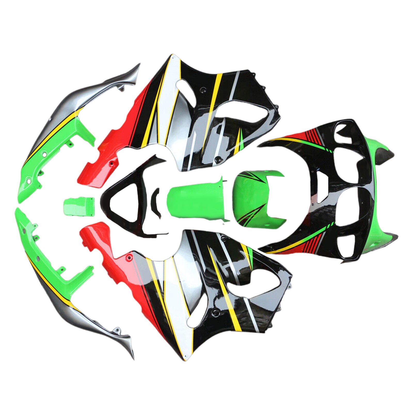1996-2003 KAWASAKI ZX-7R Injektionsmässa Kit Bodywork Plastic ABS