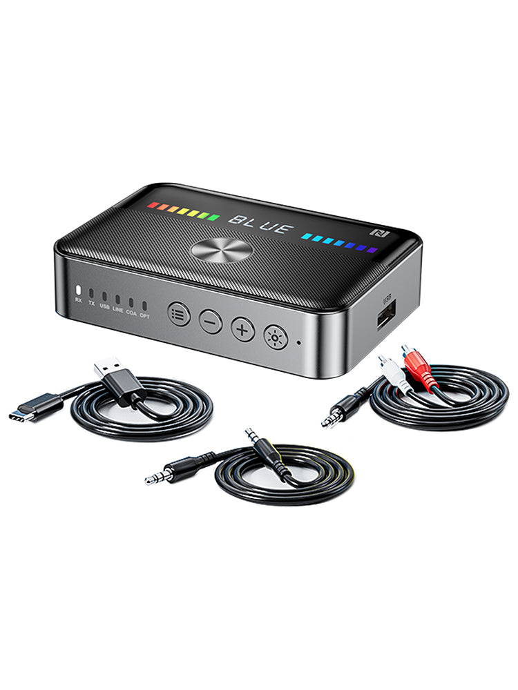 Receptor Bluetooth 5,3, adaptador NFC Bluetooth, transmisor HIFI de fibra óptica Coaxial