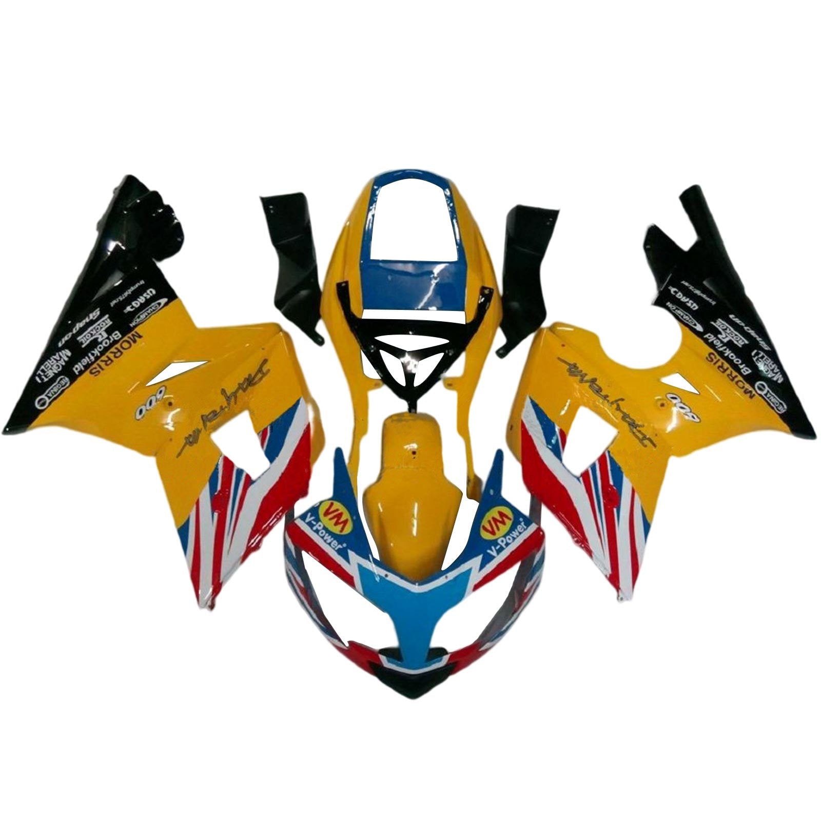 2002-2005 Triumph Daytona 600 650 Kuipset Carrosserie Kunststof ABS