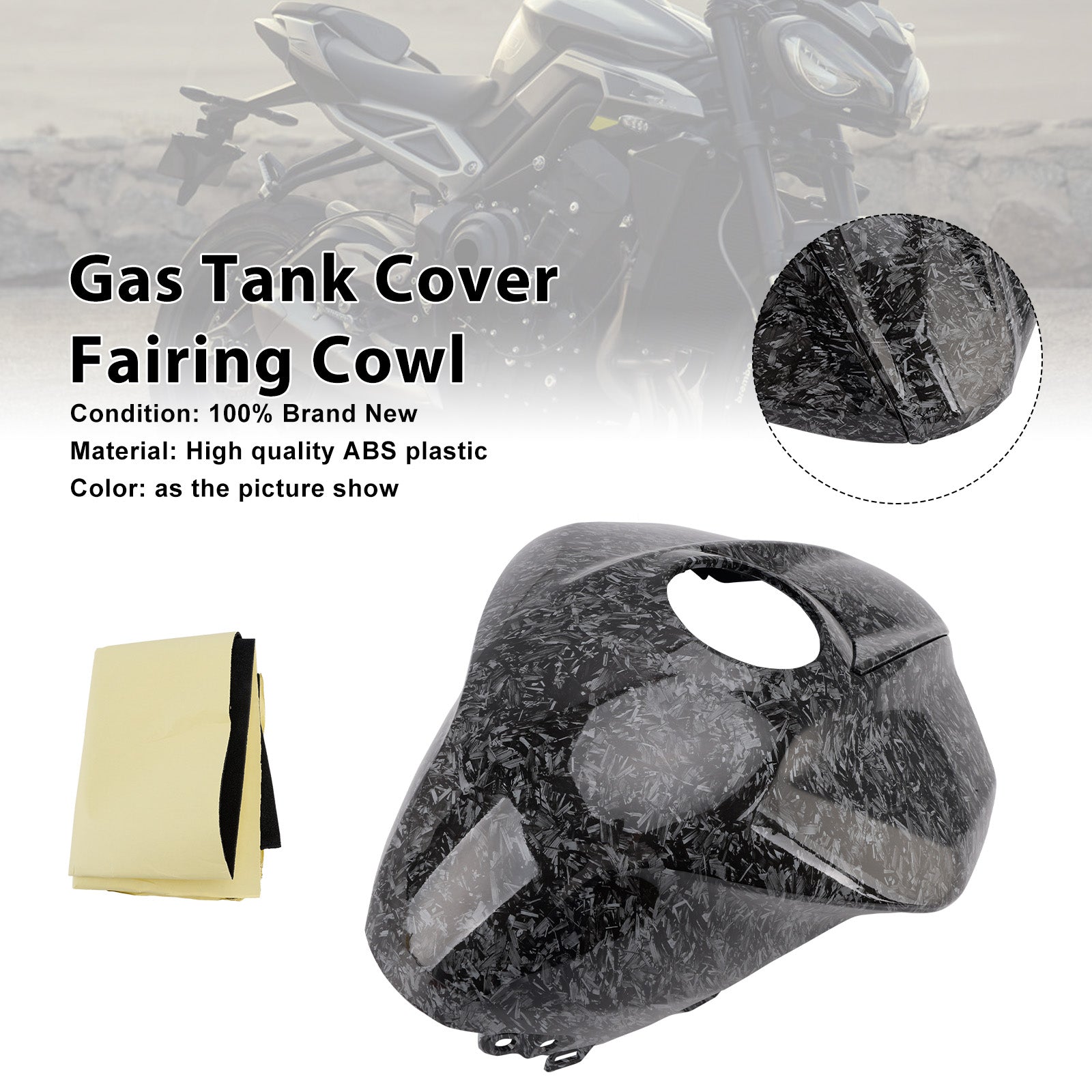 2023-2025 Street Triple 765 R/RS Gas Tank Cover Trim Fairing Cowl