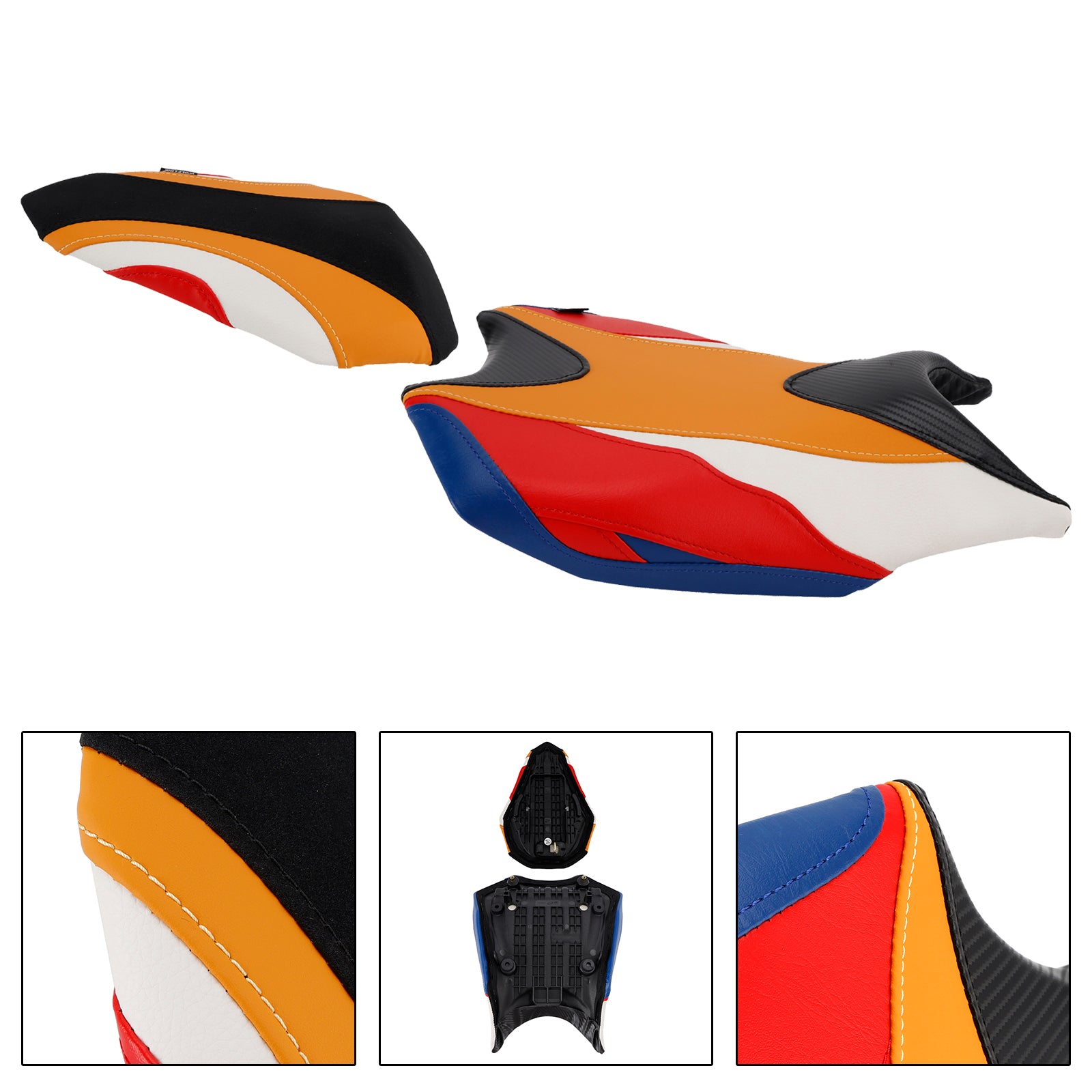 Front&Rear Raider Passenger Cushion Kit Orange For Honda Cbr250Rr 2017-2024 2023
