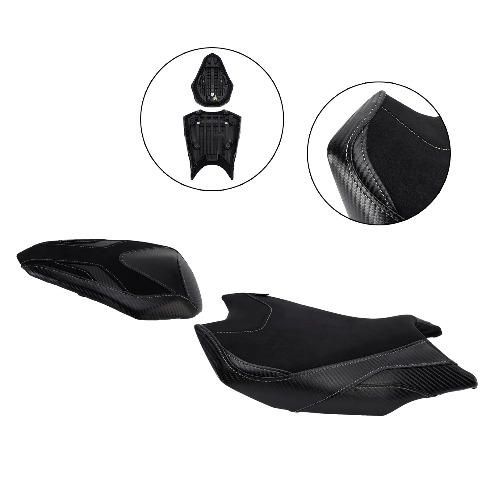 Front&Rear Raider Passenger Cushion Kit Black For Honda Cbr250Rr 2017-2024 2023