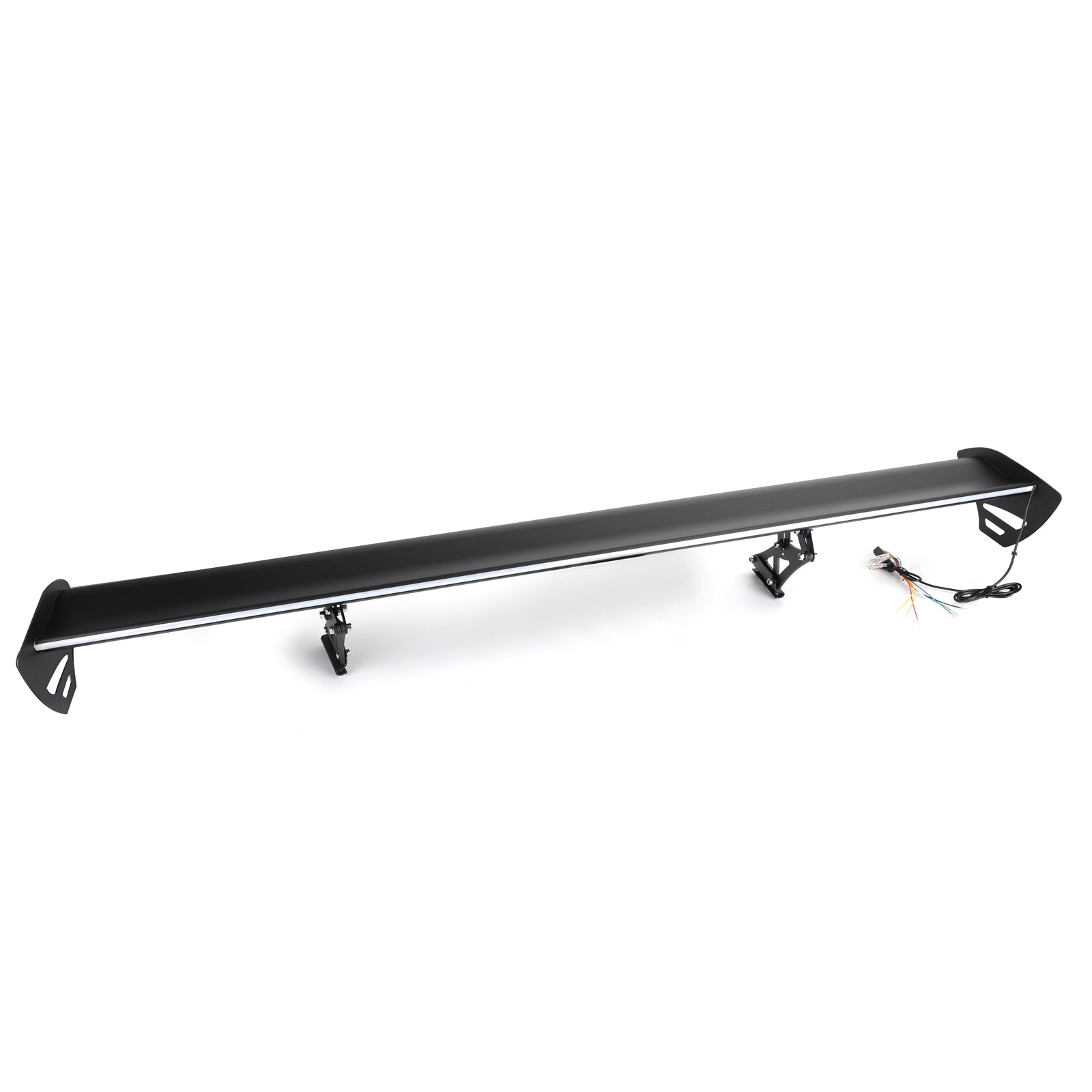 Universele sedan verstelbare aluminium kofferbakvleugel racespoiler met LED