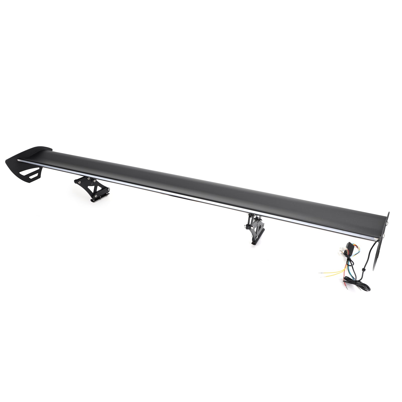 Universele sedan verstelbare aluminium kofferbakvleugel racespoiler met LED