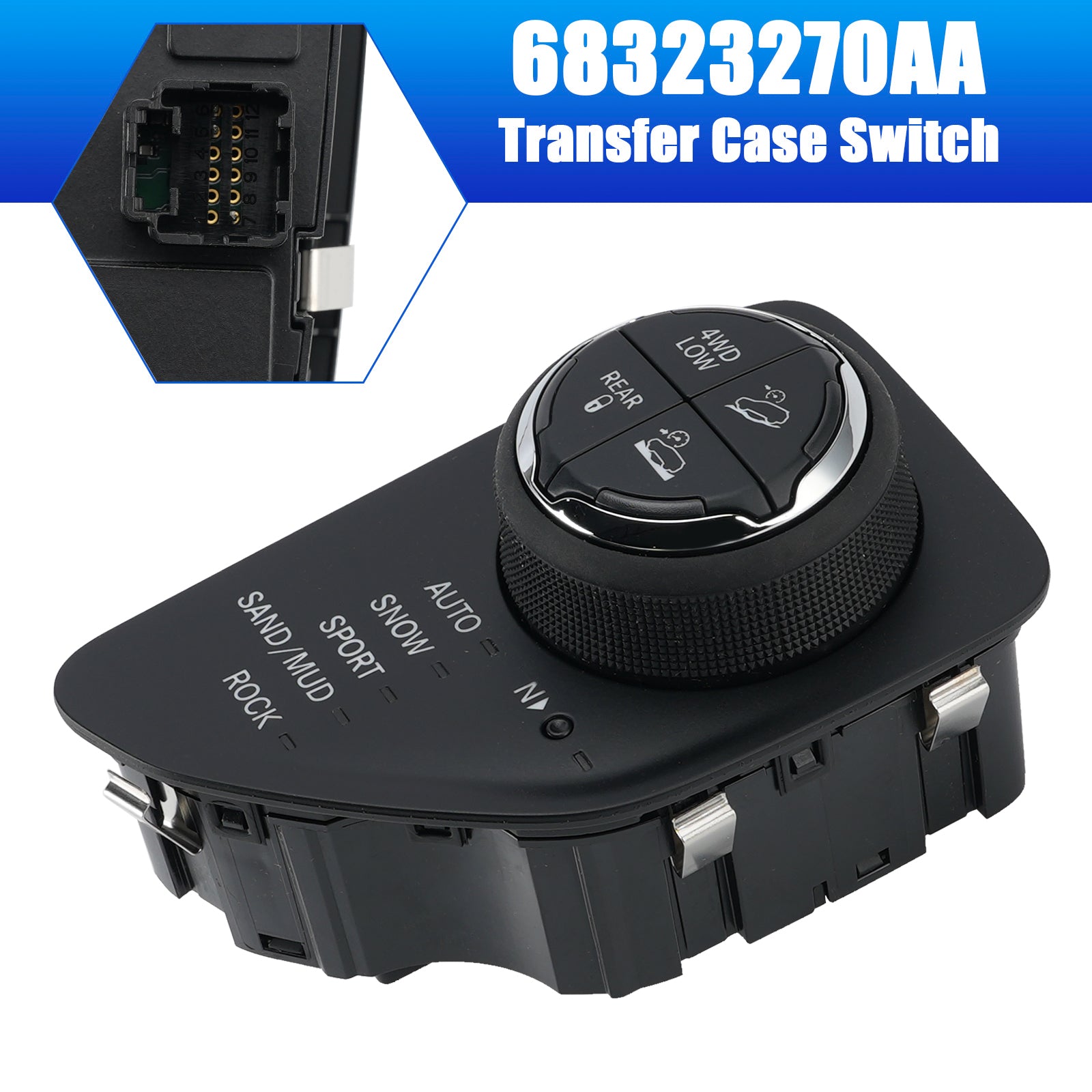 2014-2023 Jeep Cherokee 2.4L 3.2L Transfer Case Switch 68361448AA 68323270AA