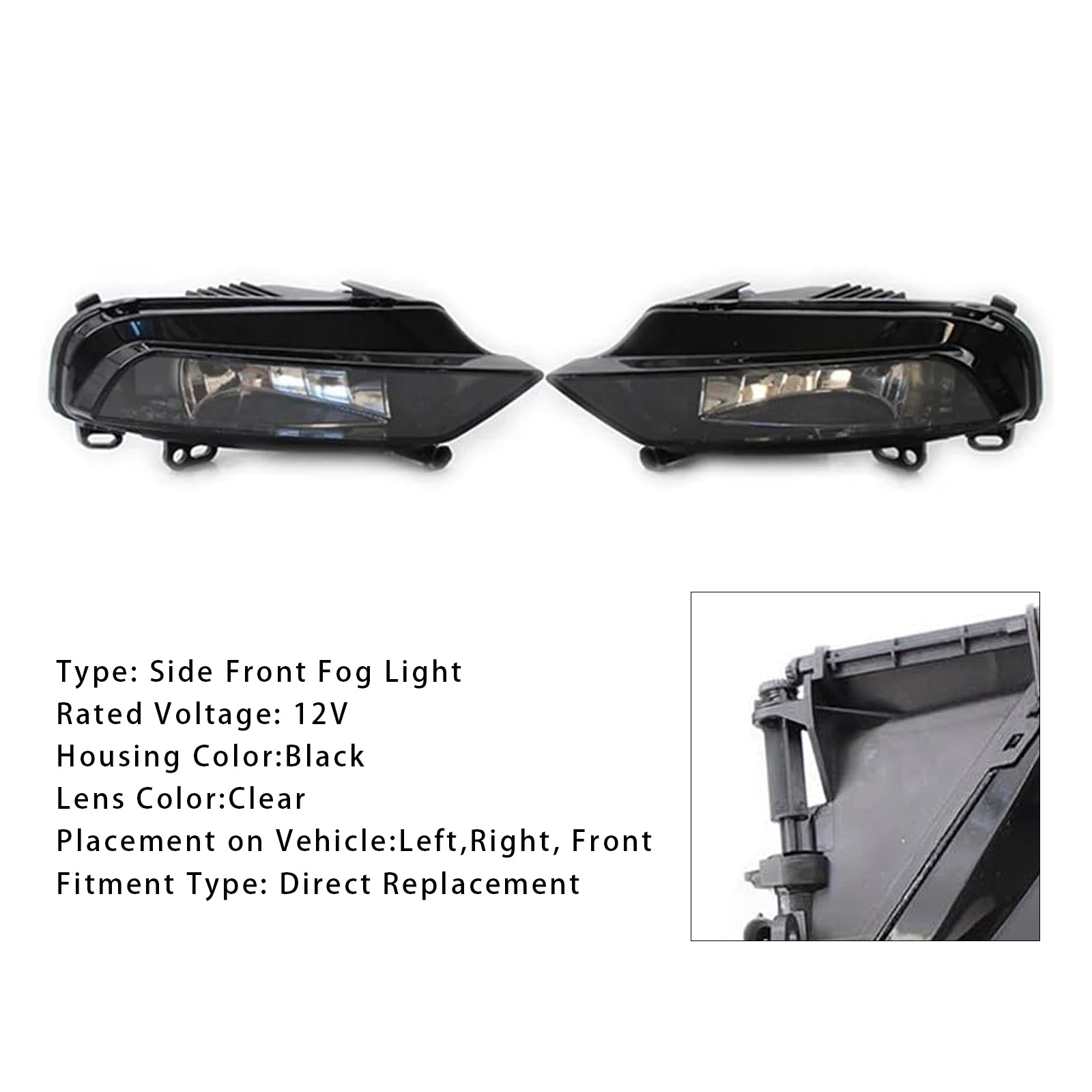 2015-2016 Audi A3 Saloon Paar mistlampen voor met lampen 8V0941699B