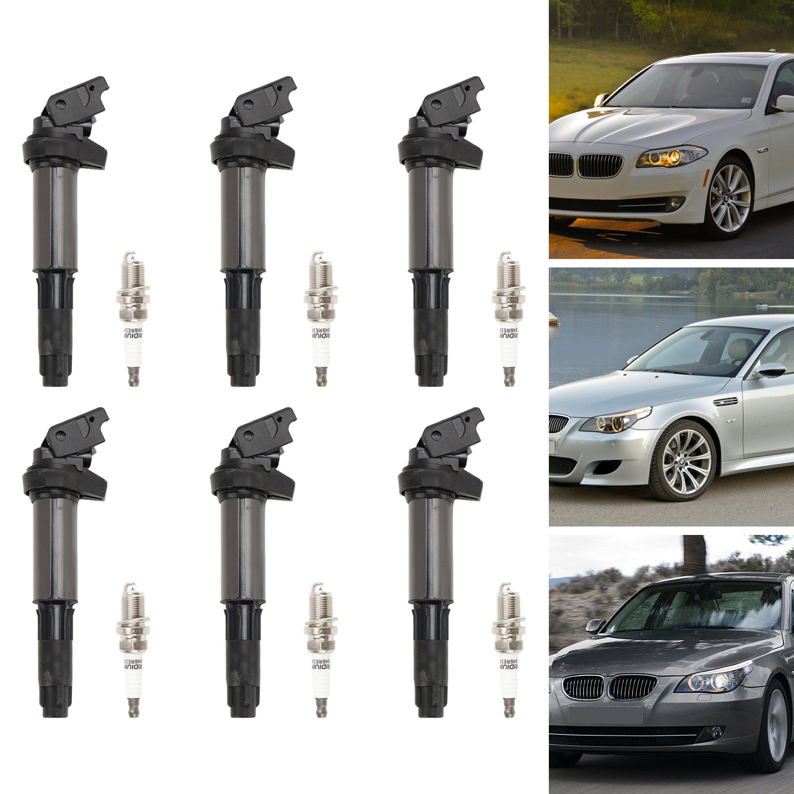 2008-2010 BMW 135i E87 I6 3.0L Benzine 6x Bobine + Bougie UF515 UF522 12130390064