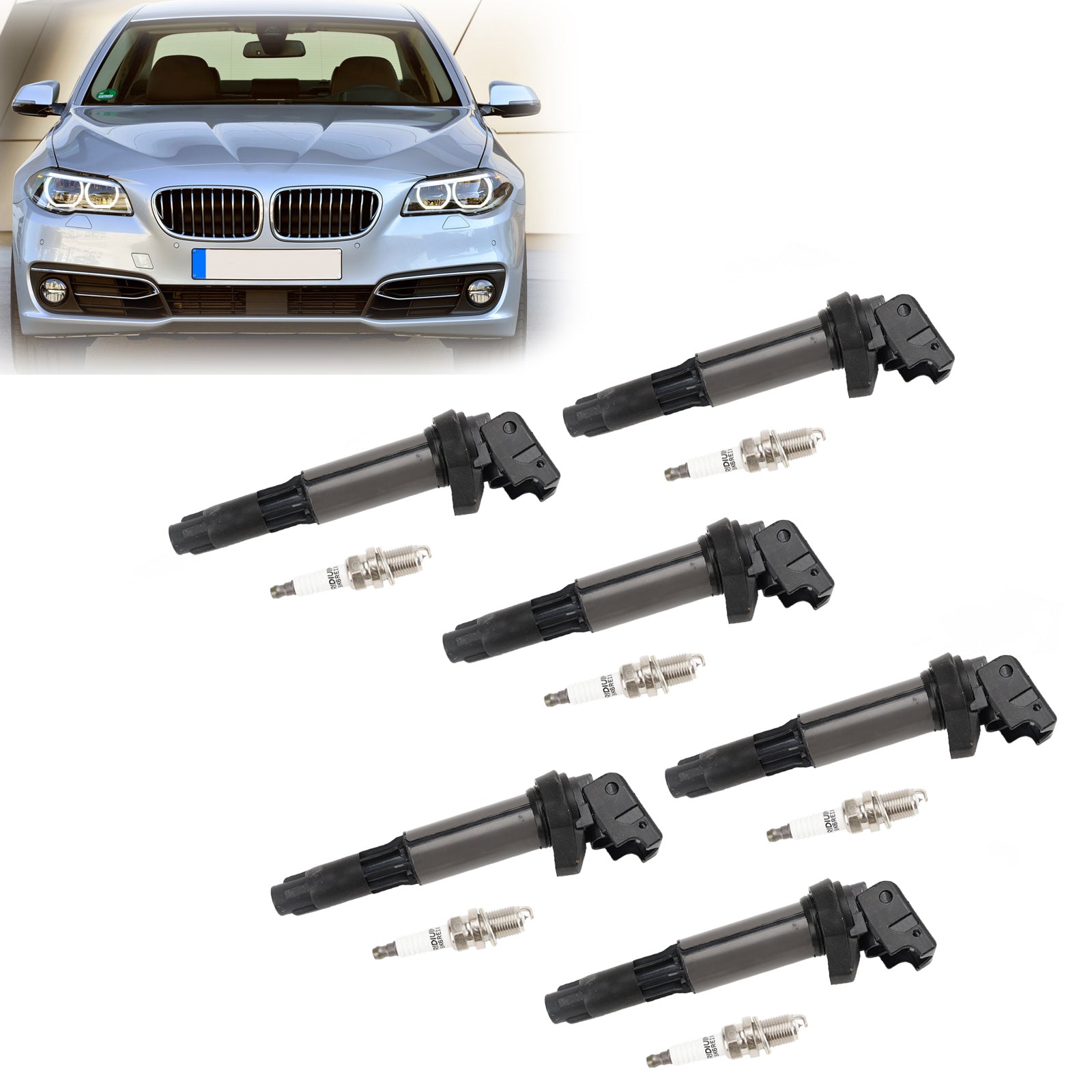 2008-2010 BMW 135i E87 I6 3.0L Benzine 6x Bobine + Bougie UF515 UF522 12130390064